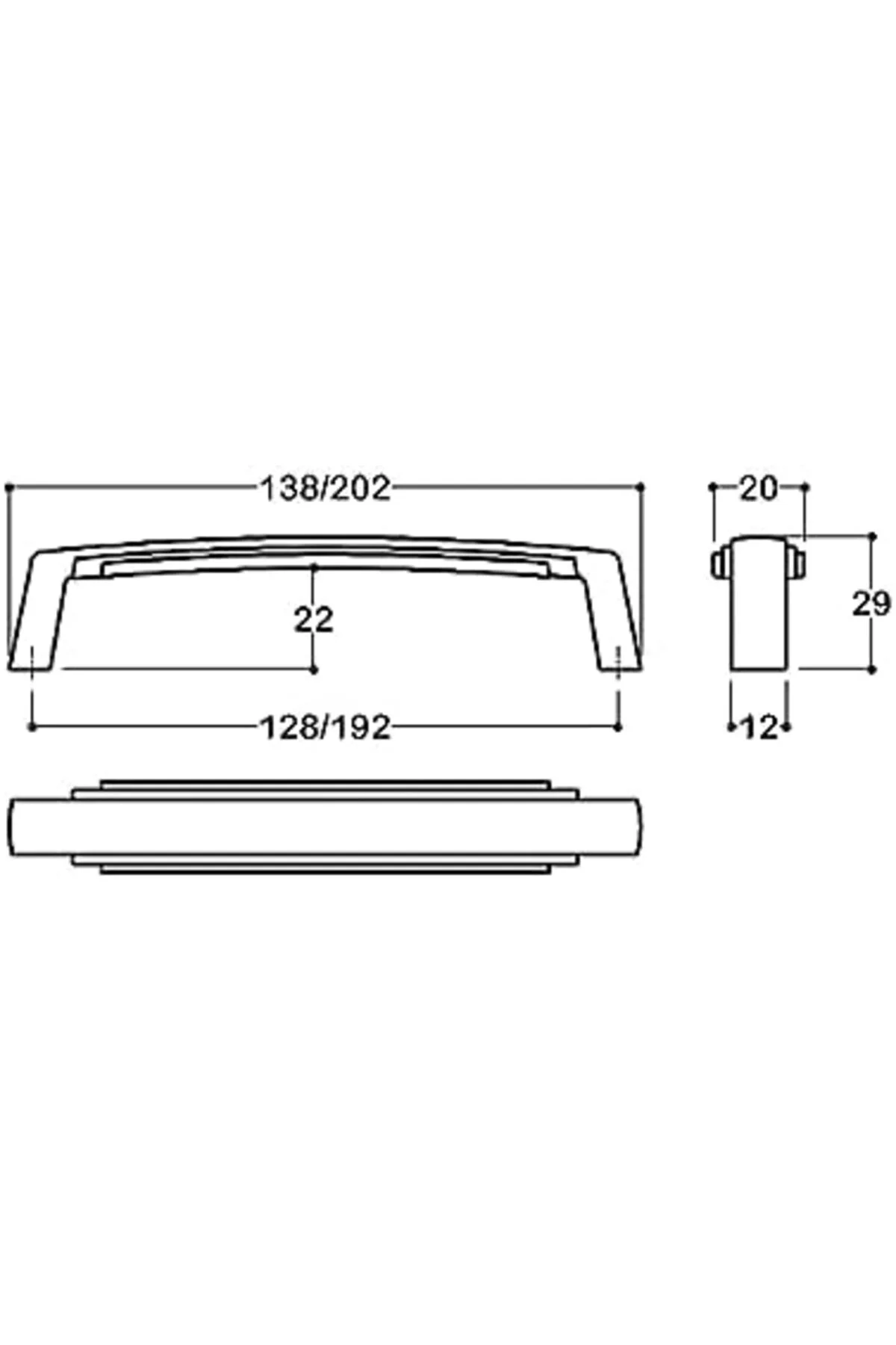 TTKTEKNOLOJİ 192 mm antik rengi Klasik Kulp KRK 395519