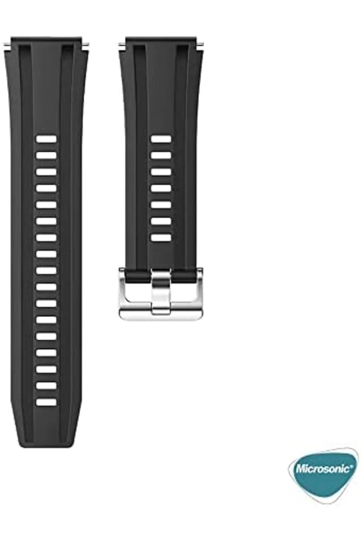TTKTEKNOLOJİ 2 için Kordon, için Silicone Sport Band Siyah TTKTEK