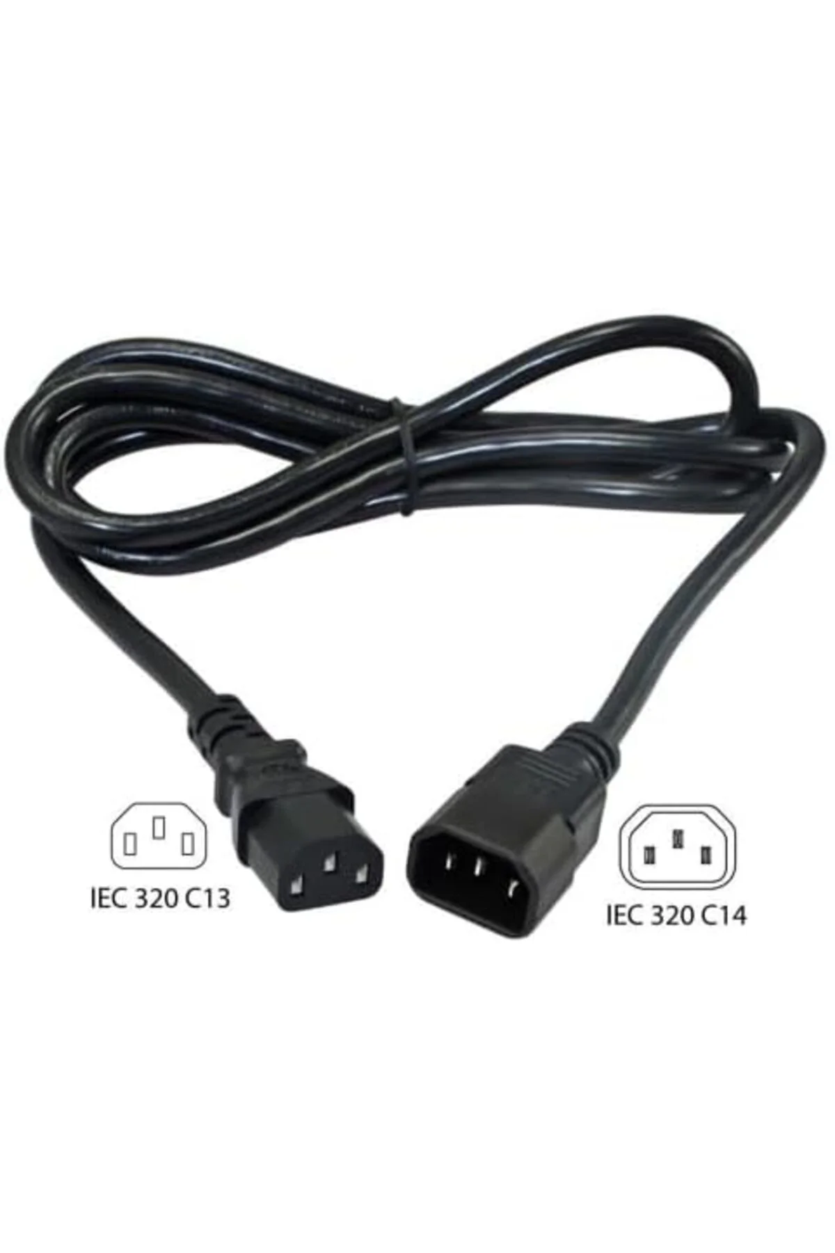 TTKTEKNOLOJİ 2 metre erkek dişi power uzatma kablosu 2 metre c13 