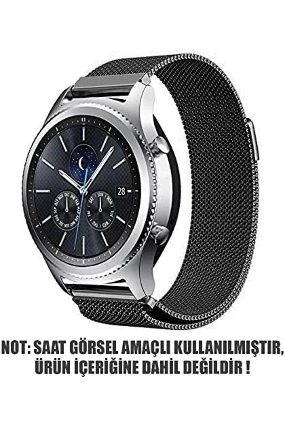 TTKTEKNOLOJİ 2 Pro Milanese Loop için Kordon Siyah TTKTEKNOLOJİ 3