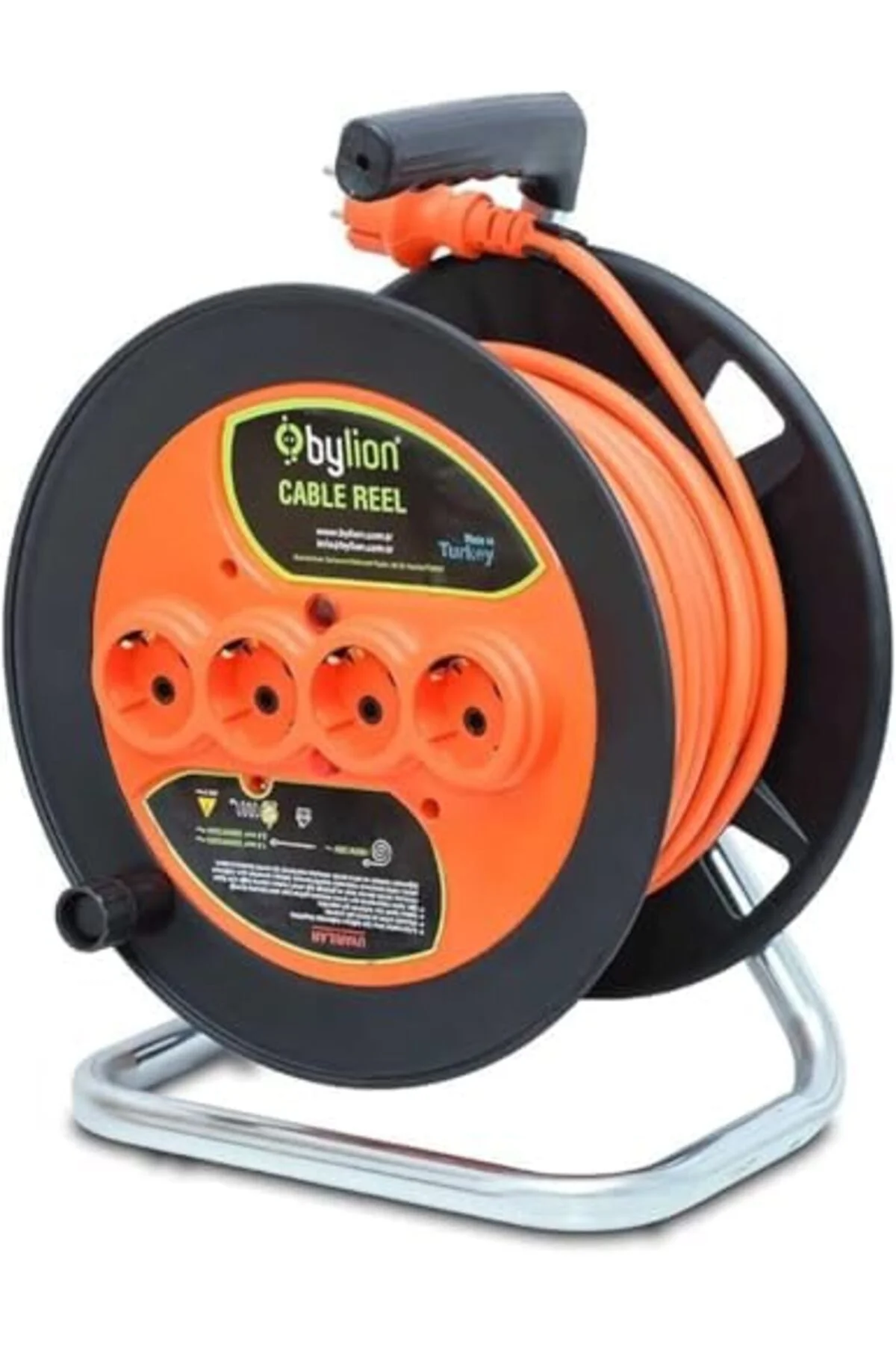 TTKTEKNOLOJİ 20 Metre Makaralı Seyyar Uzatma Kablosu - 3x2.5mm² K