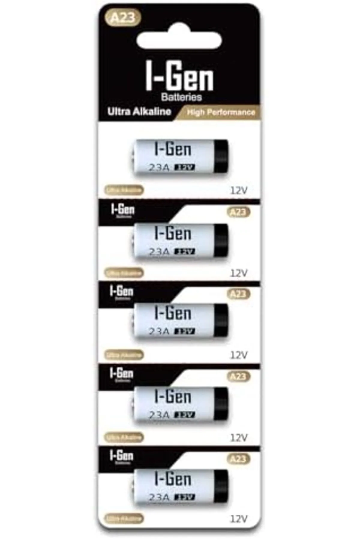 TTKTEKNOLOJİ 23A Pil 5'li Paket 12V MN21 (A23 / 23A / V23GA / LRV