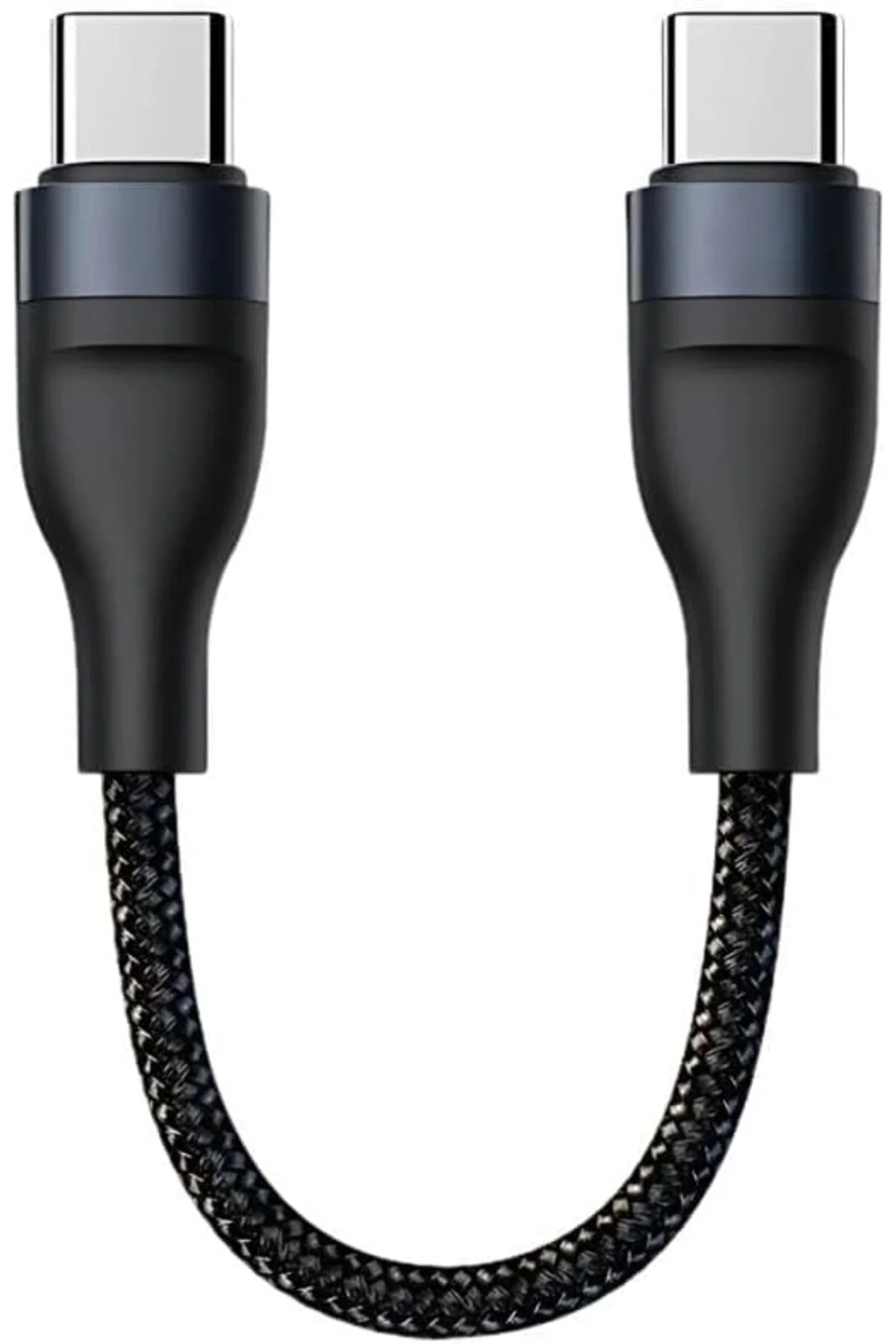 TTKTEKNOLOJİ 25CM 60W Süper Hızlı PD Type C to Type C Şarj Kablos