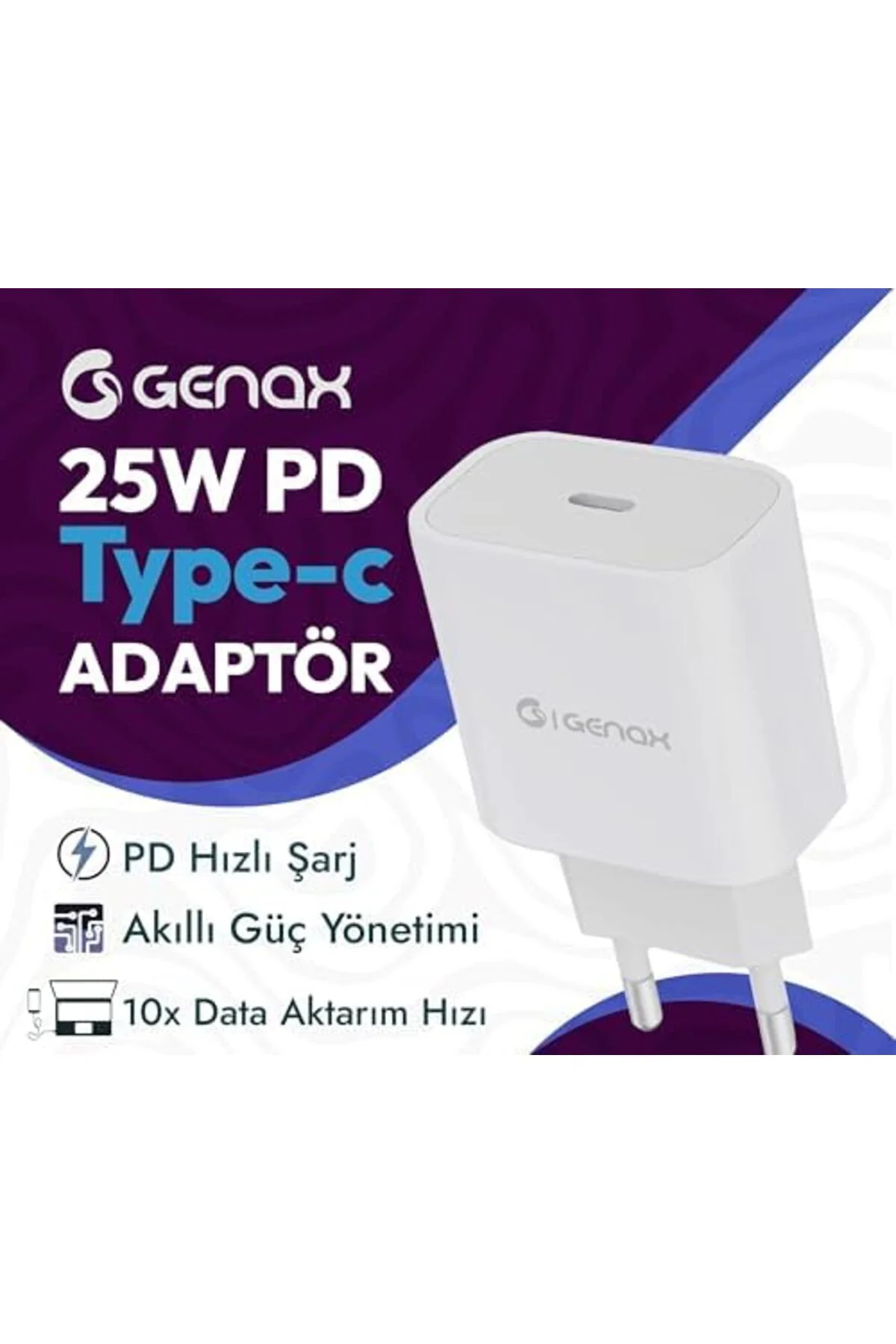 TTKTEKNOLOJİ 25w Pd Hızlı Şarj Adaptörü | Geniş Uyumluluk TTKTEKN