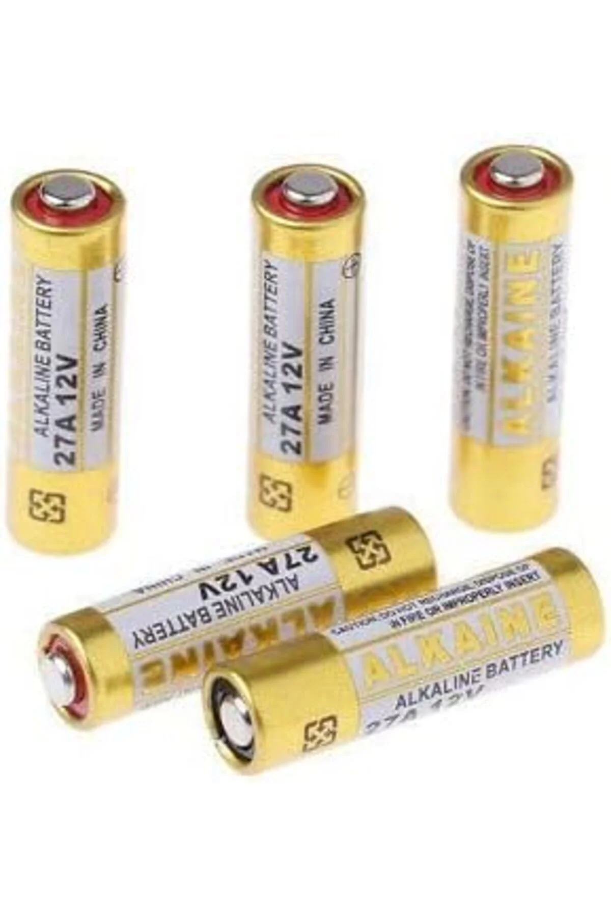 TTKTEKNOLOJİ 27a 12 Volt Alkalin Pil - Kumanda Pili - 5'li TTKTEK