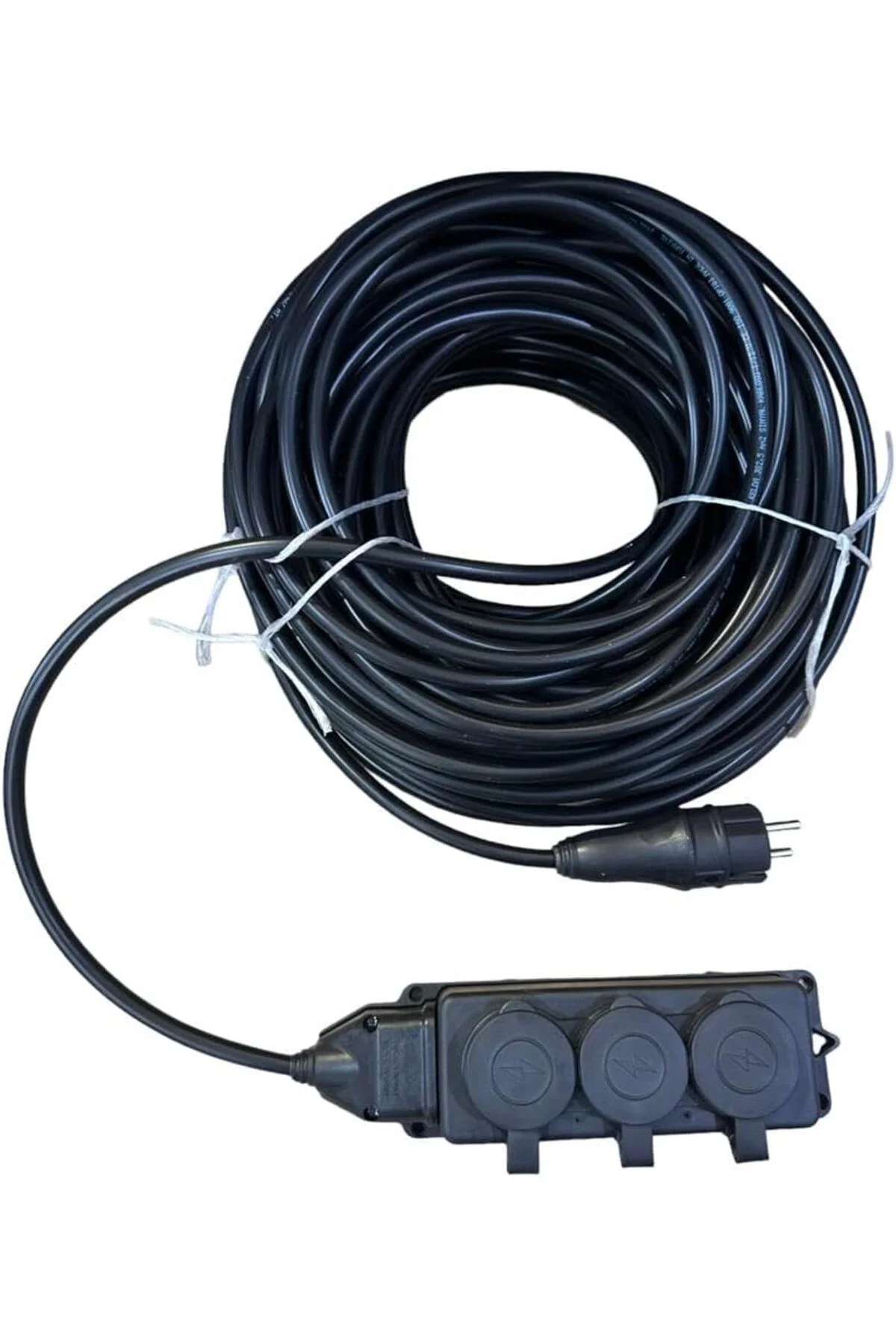 TTKTEKNOLOJİ 3 Lü Kauçuk Seyyar Uzatma Kablosu 20 metre 3x2.5 mm 