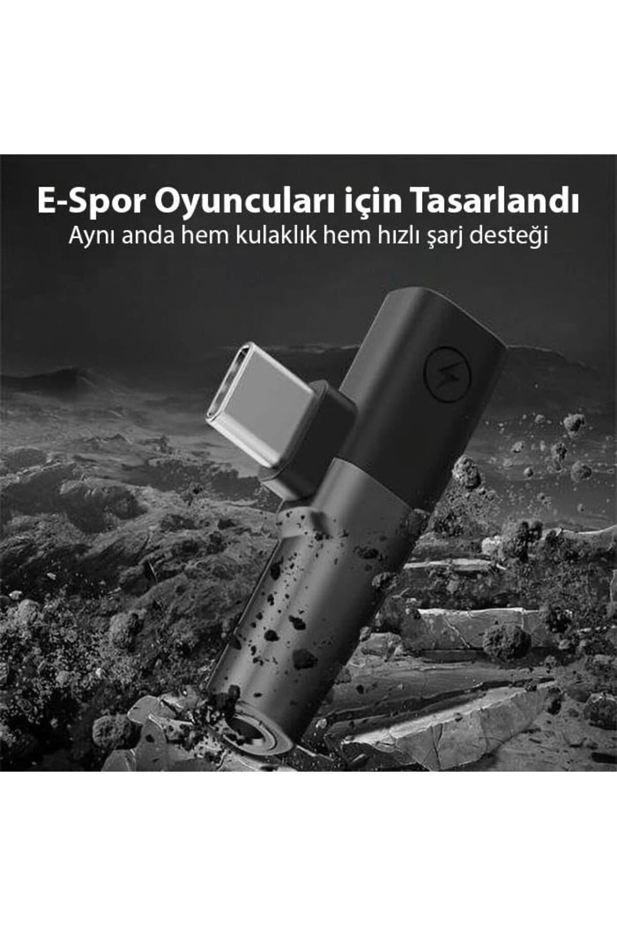 TTKTEKNOLOJİ 30W Hızlı Şarj Type-c to 3.5 MM Kulaklık Dönüştürücü