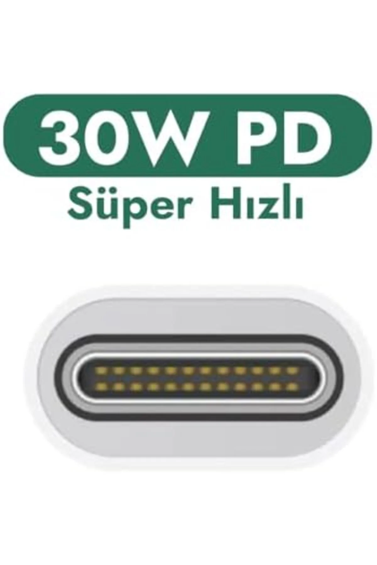 TTKTEKNOLOJİ 30W Ultra Hızlı PD Şarj Adaptörü - Akım Korumalı TTK