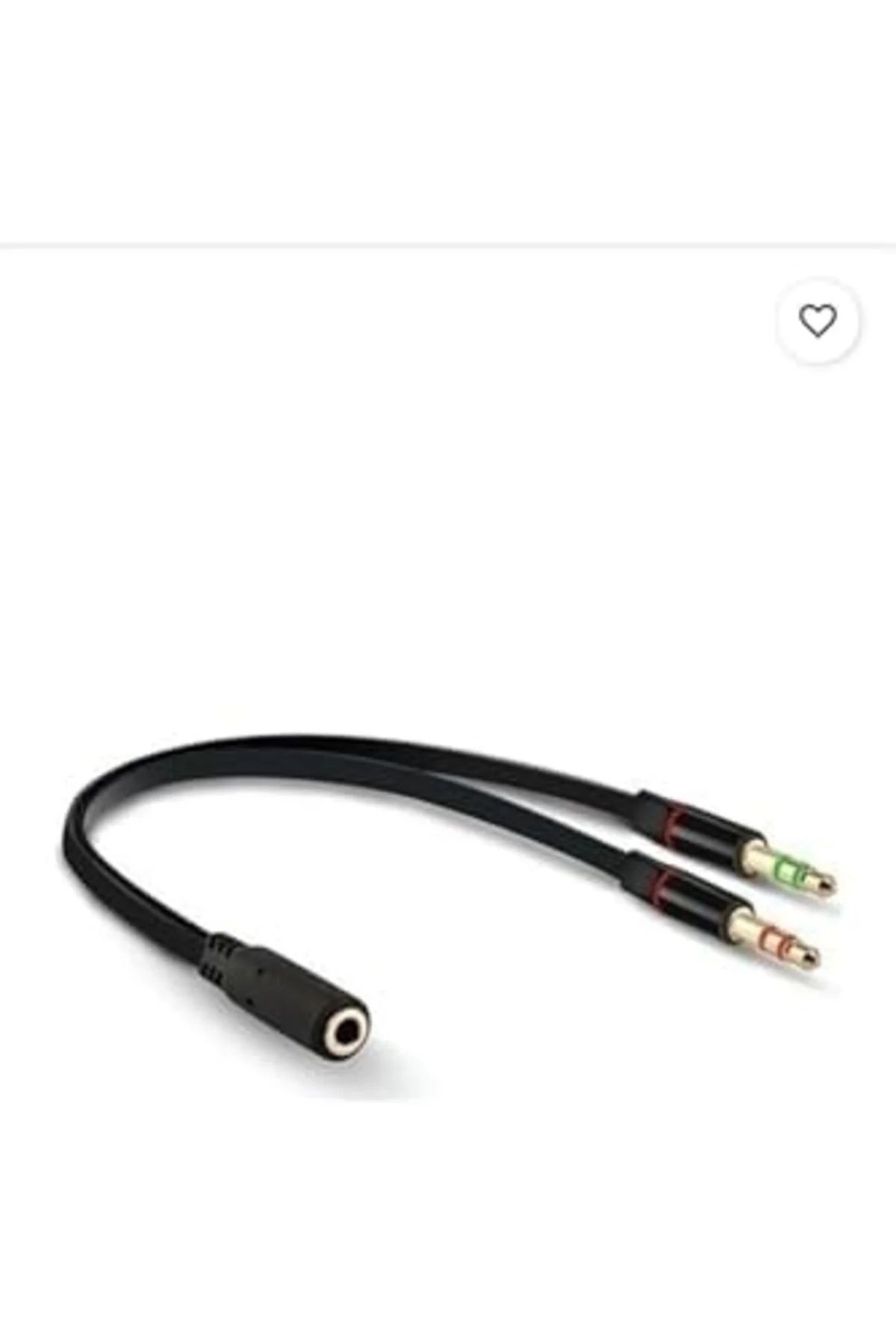TTKTEKNOLOJİ 3.5mm Kulaklık Çevirici Tek Girişli Kulaklığı Çift G