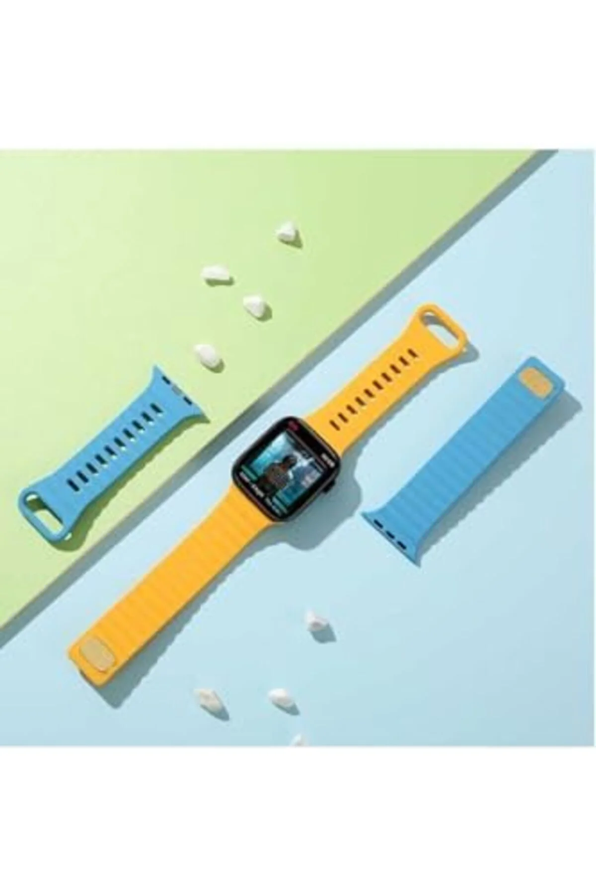 TTKTEKNOLOJİ 38mm İle Uyumlu KRD, 73 İle Uyumlu Kordon, Kırmızı T
