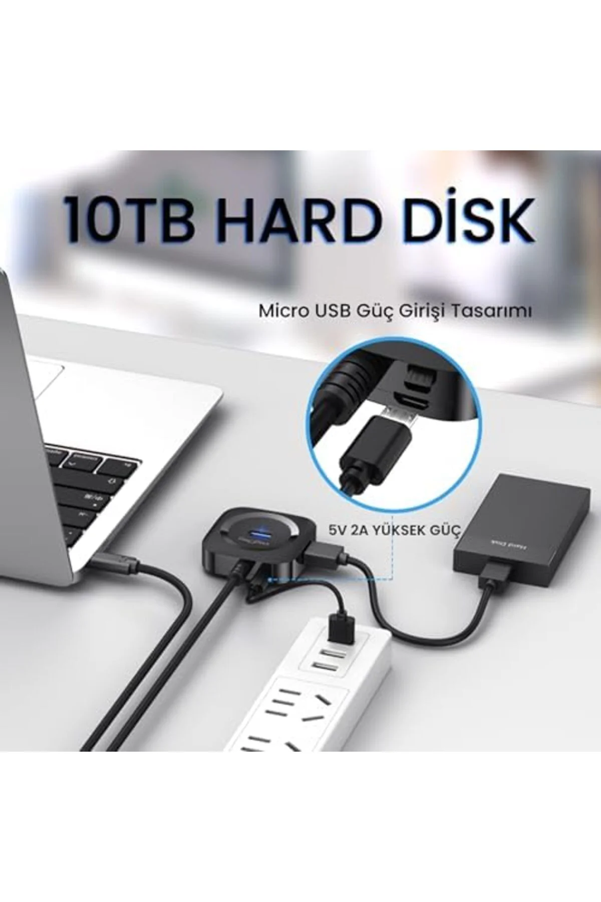 TTKTEKNOLOJİ 4 Portlu Type-C to USB 3.0 Çoklayıcı Hub TTKTEKNOLOJ