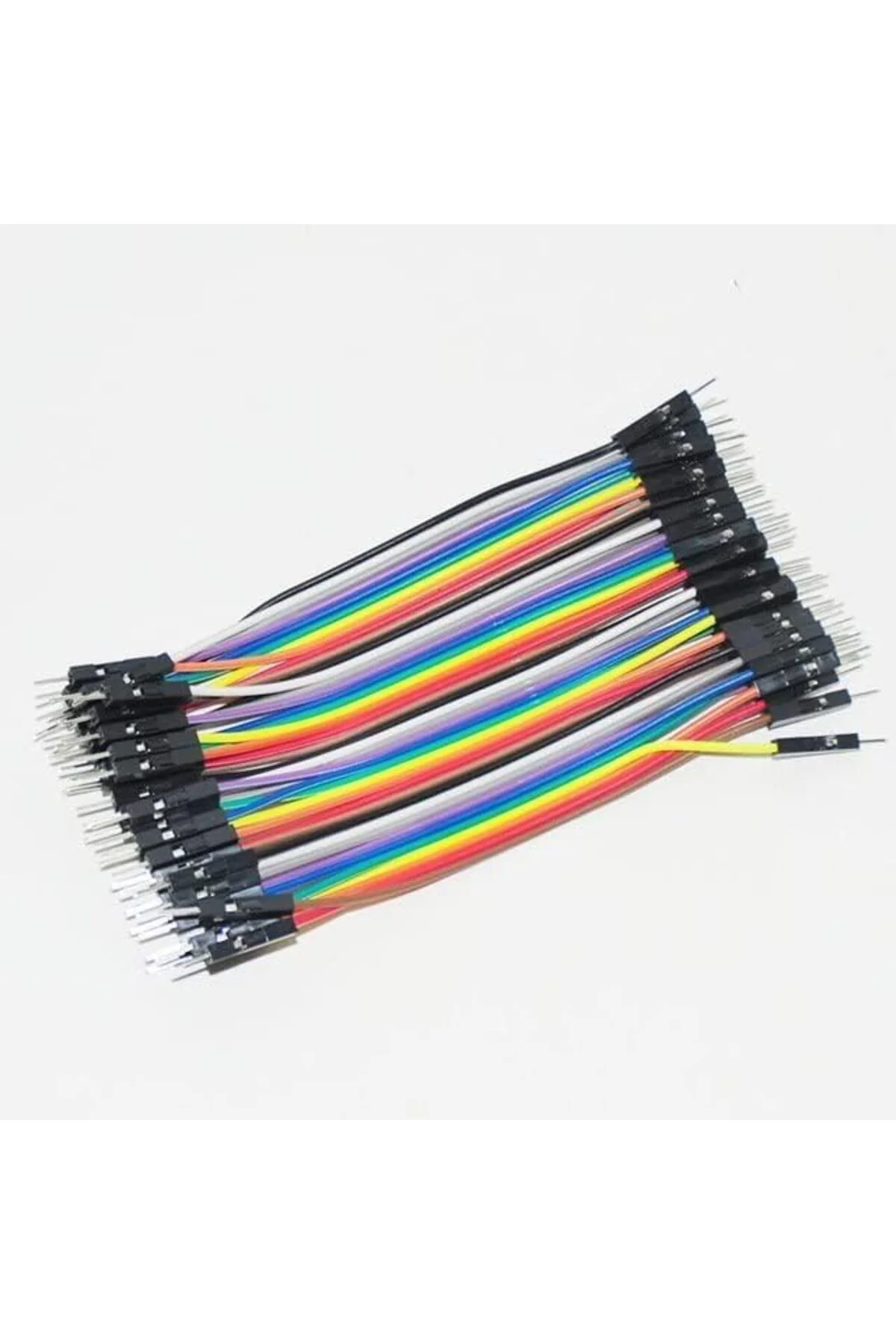 TTKTEKNOLOJİ 40 Adet Erkek-Erkek Jumper Kablo 10 Cm TTKTEKNOLOJİ 