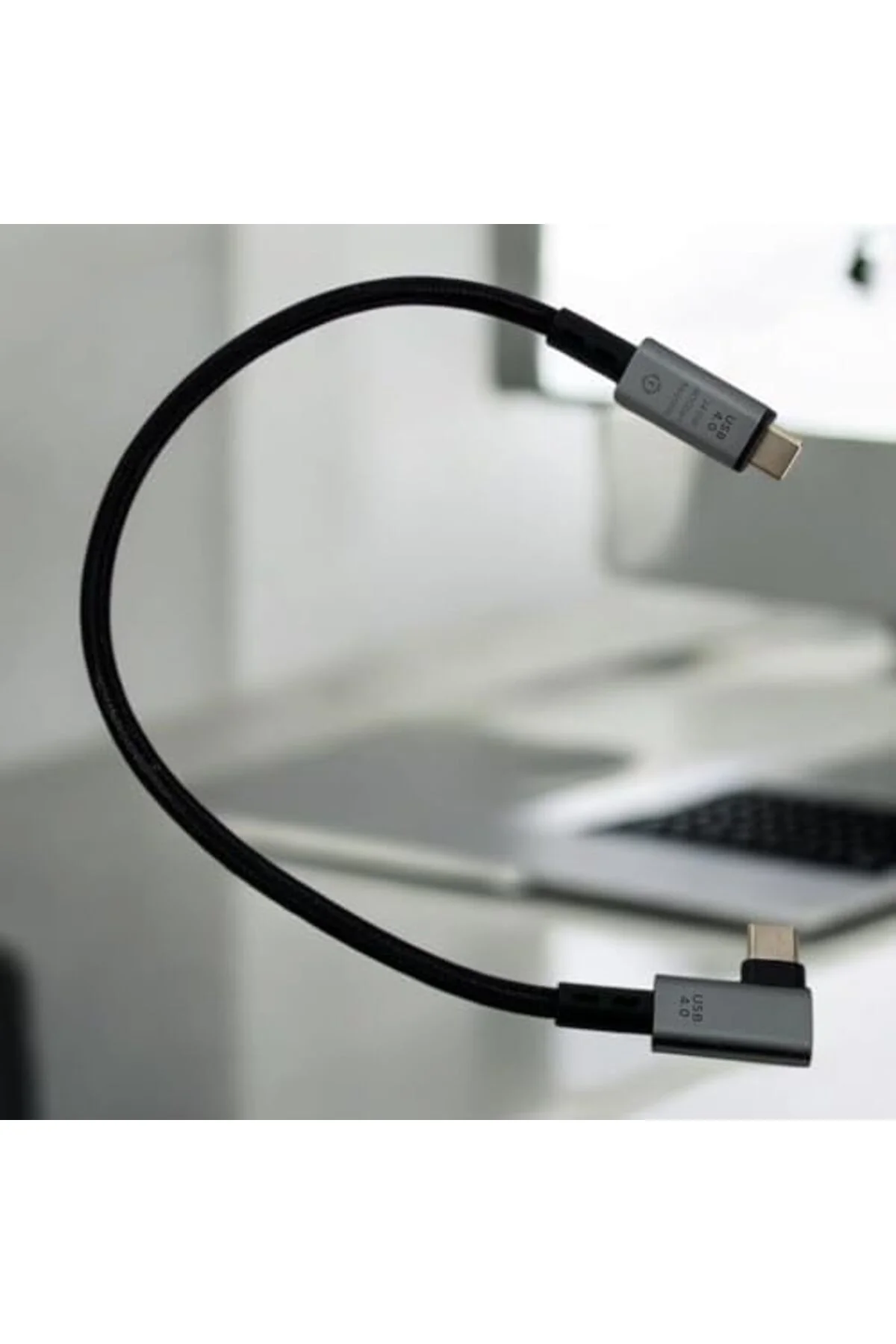 TTKTEKNOLOJİ 40Gbps 240W 4.0 Thunderbolt L Type-C to Type-C Şarj,