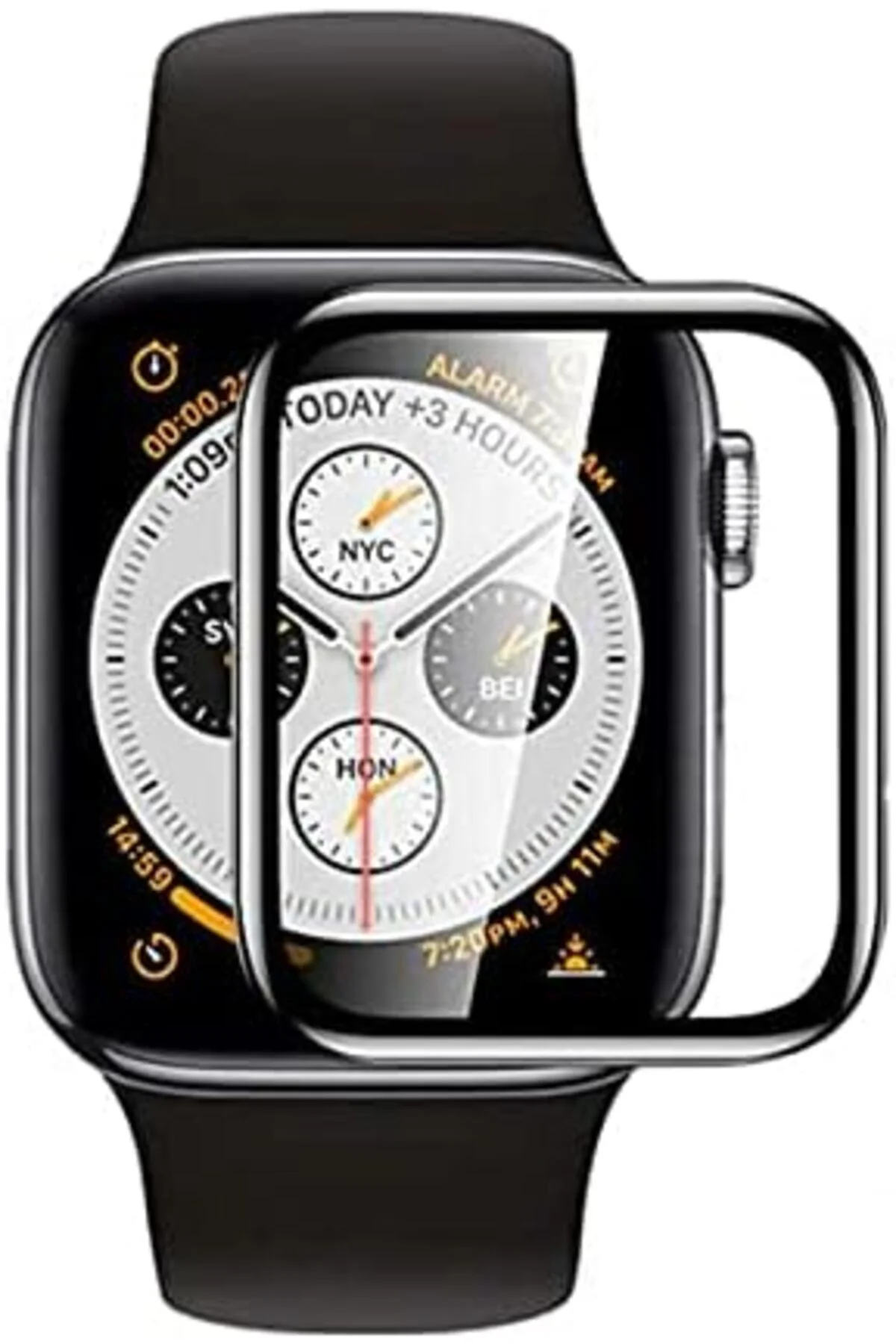 TTKTEKNOLOJİ 40mm ile uyumlu Eko Pet Saat Ekran Koruyucu Siyah TT