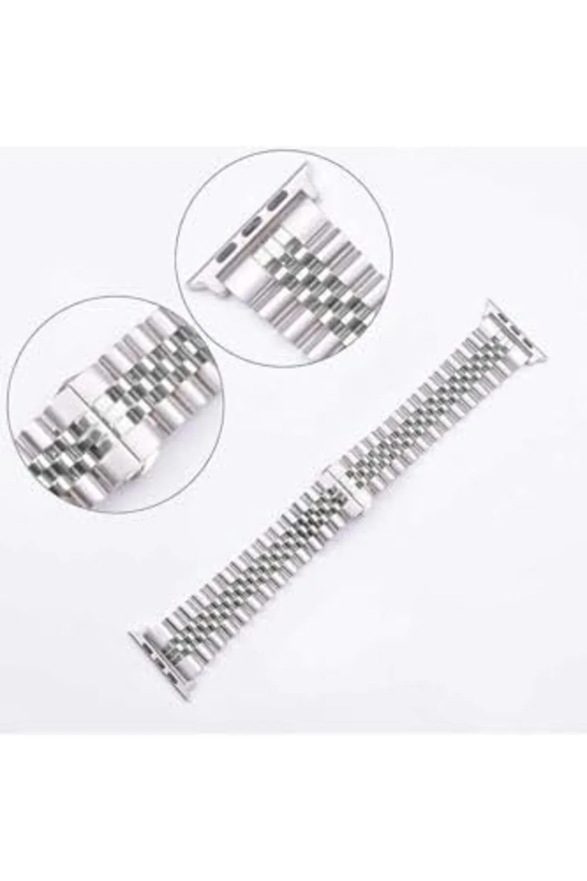 TTKTEKNOLOJİ 40mm İle Uyumlu KRD, 36 Metal Kordon, Gümüş, TTKTEKN