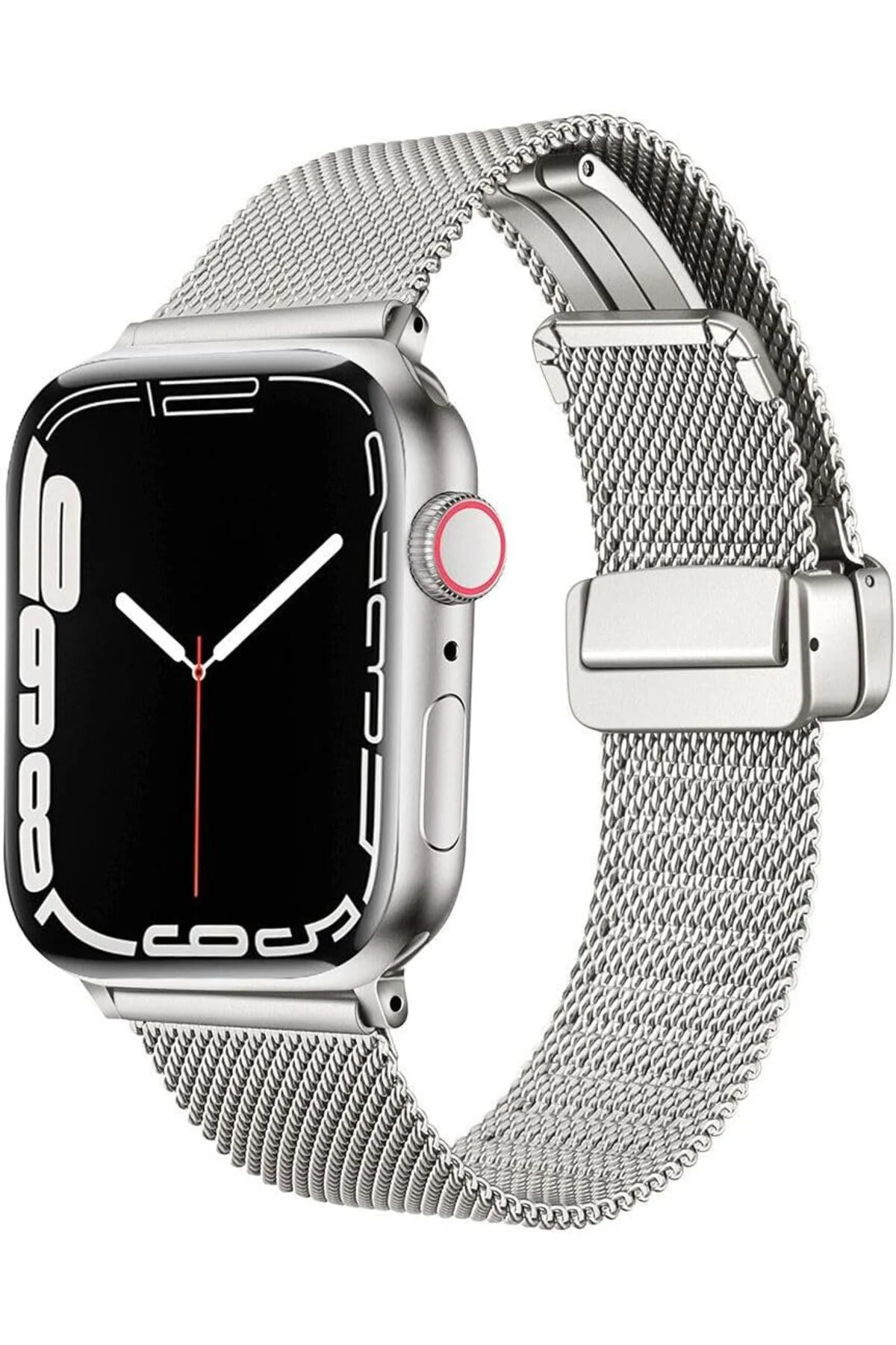 TTKTEKNOLOJİ 40mm İle Uyumlu KRD, 85 Metal Kordon, Gümüş TTKTEKNO