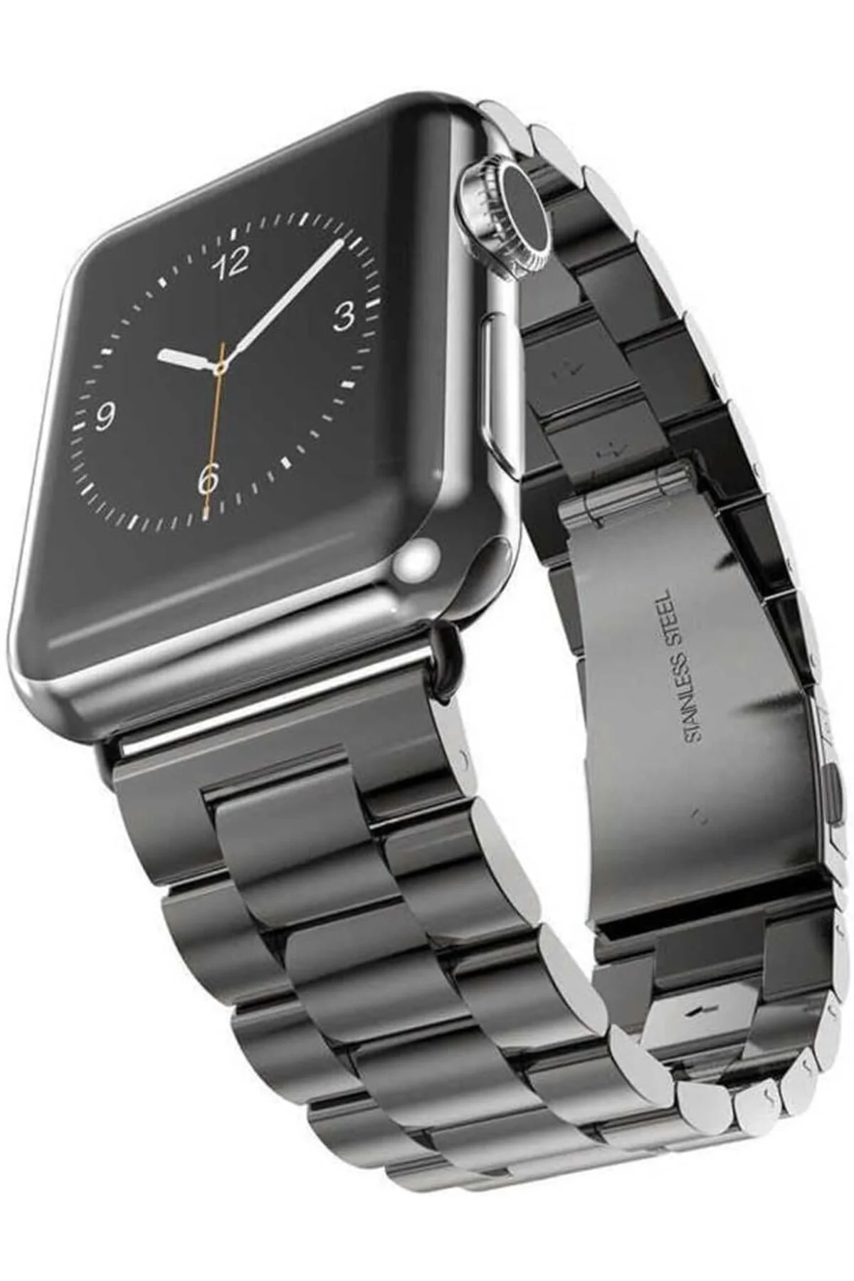 TTKTEKNOLOJİ 40mm İle Uyumlu KRD, 04 Metal Kordon, Siyah TTKTEKNO