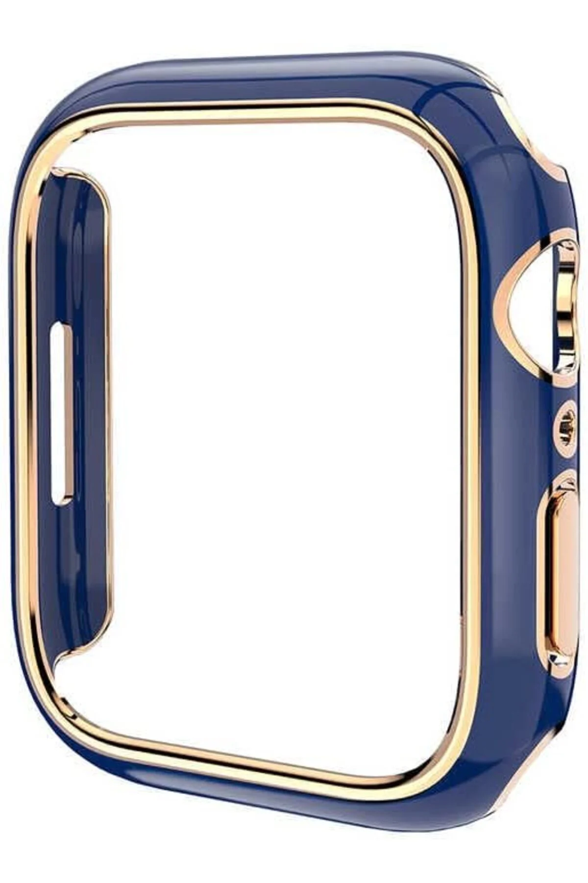 TTKTEKNOLOJİ 42mm ile uyumlu Çizgili Kasa Koruyucu Mavi TTKTEKNOL