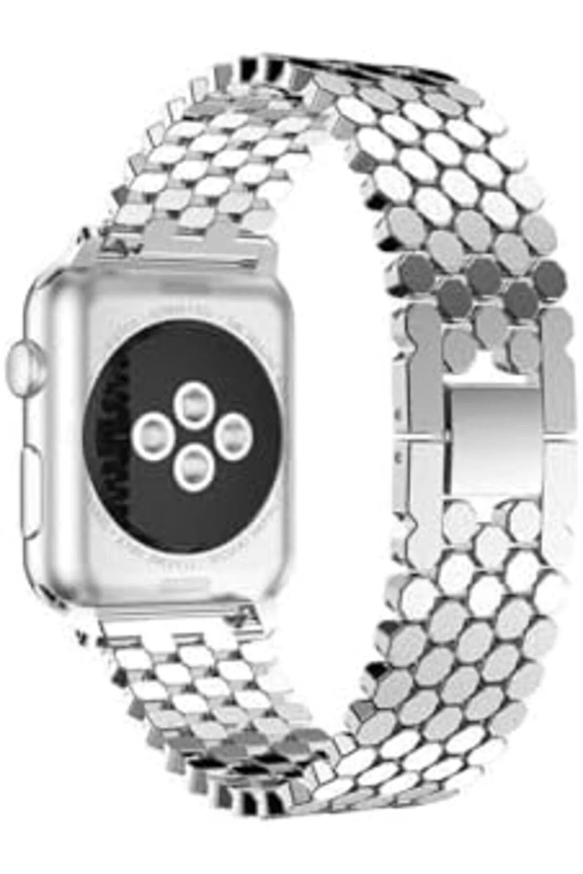 TTKTEKNOLOJİ 42mm İle Uyumlu KRD, 30 Metal Kordon, Gümüş TTKTEKNO
