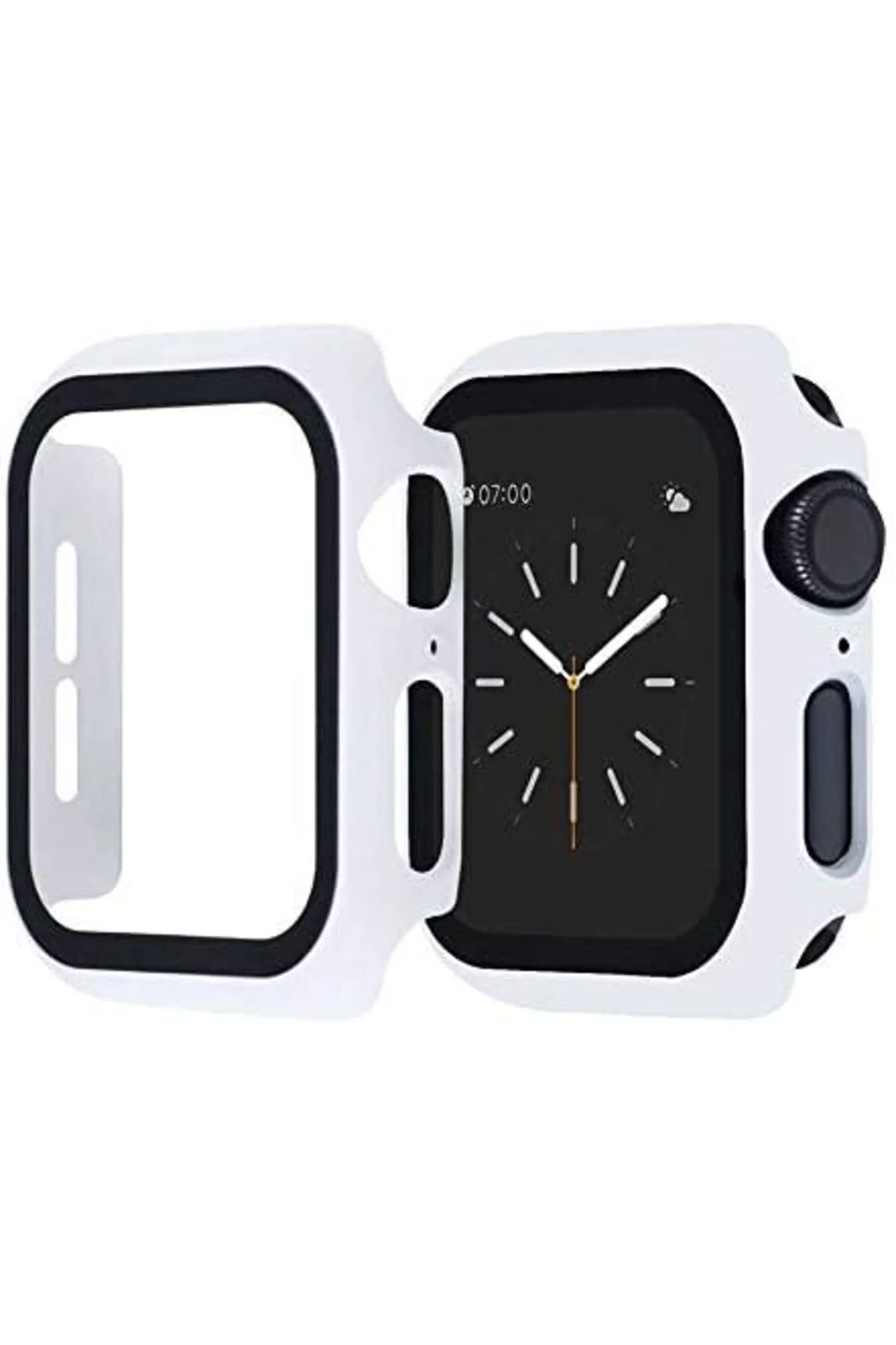 TTKTEKNOLOJİ 42mm ile uyumlu Full Kasa Korumalı Ekran Koruyucu Be