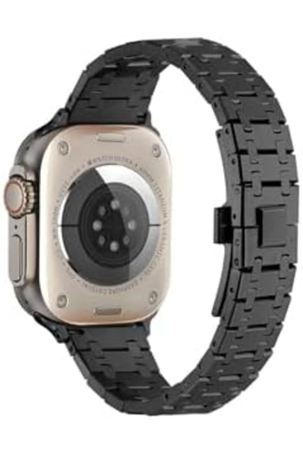 TTKTEKNOLOJİ 42mm İle Uyumlu KRD, 83 Metal Kordon, Gümüş, Rosegol