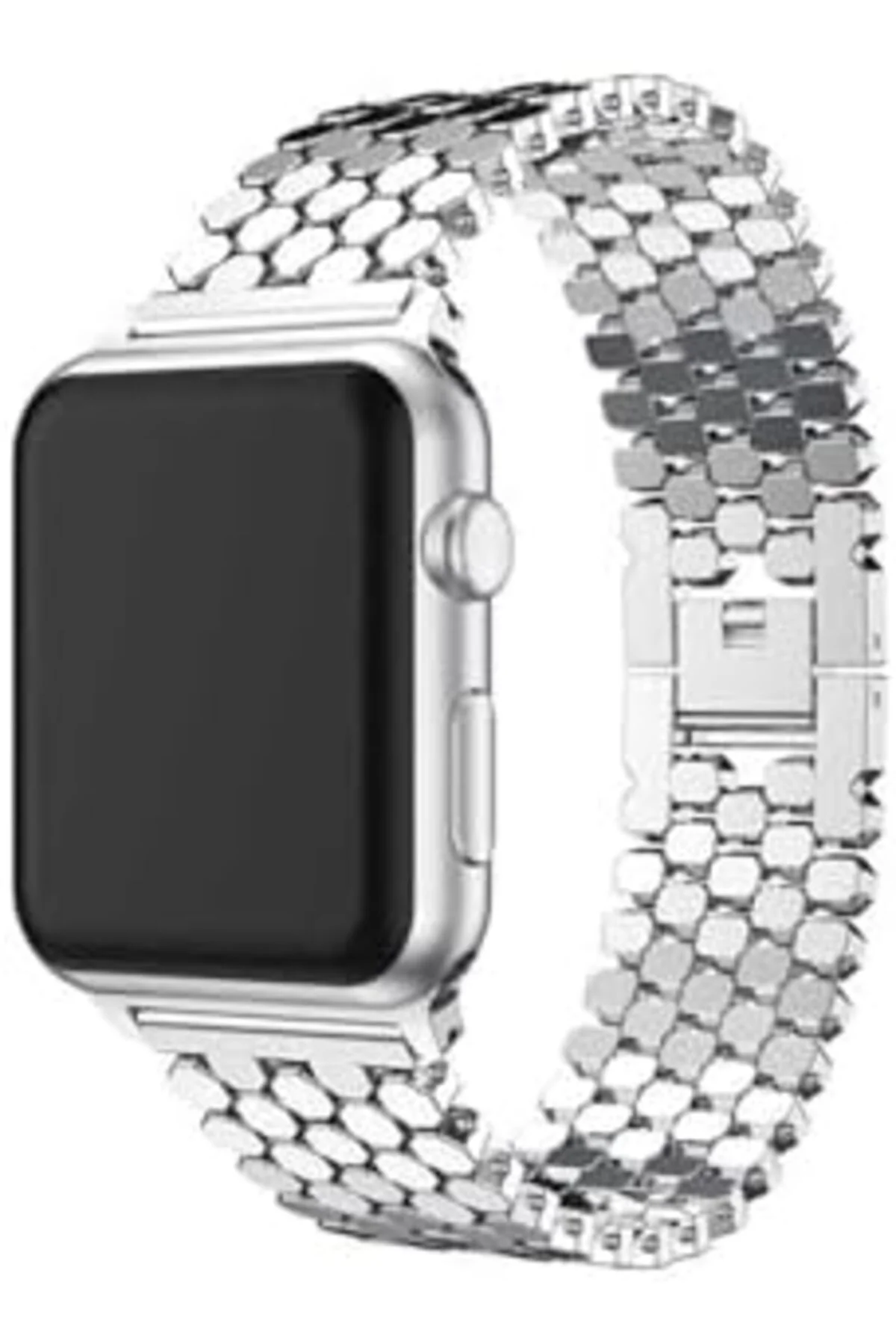 TTKTEKNOLOJİ 44mm İle Uyumlu KRD, 30 Metal Kordon, Gümüş TTKTEKNO