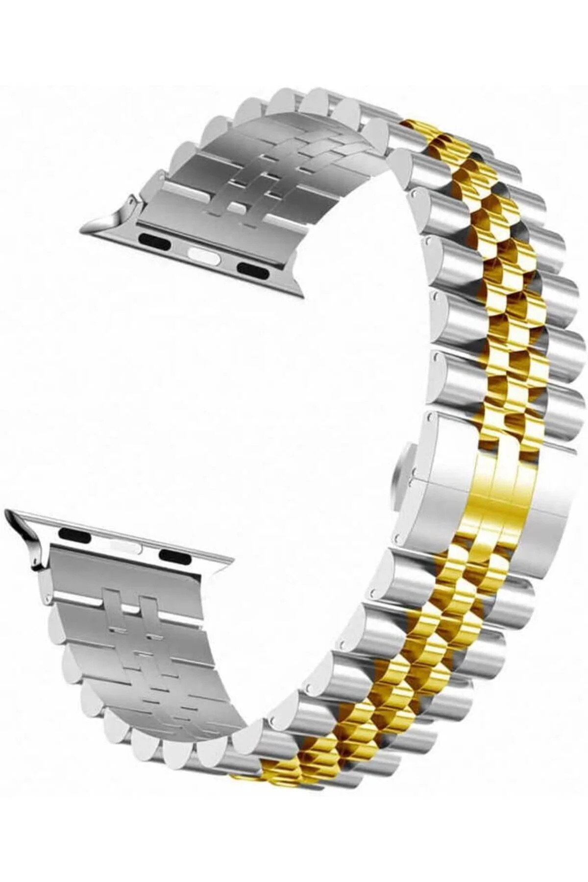 TTKTEKNOLOJİ 44mm İle Uyumlu KRD, 36 Metal Kordon, Gümüş, TTKTEKN