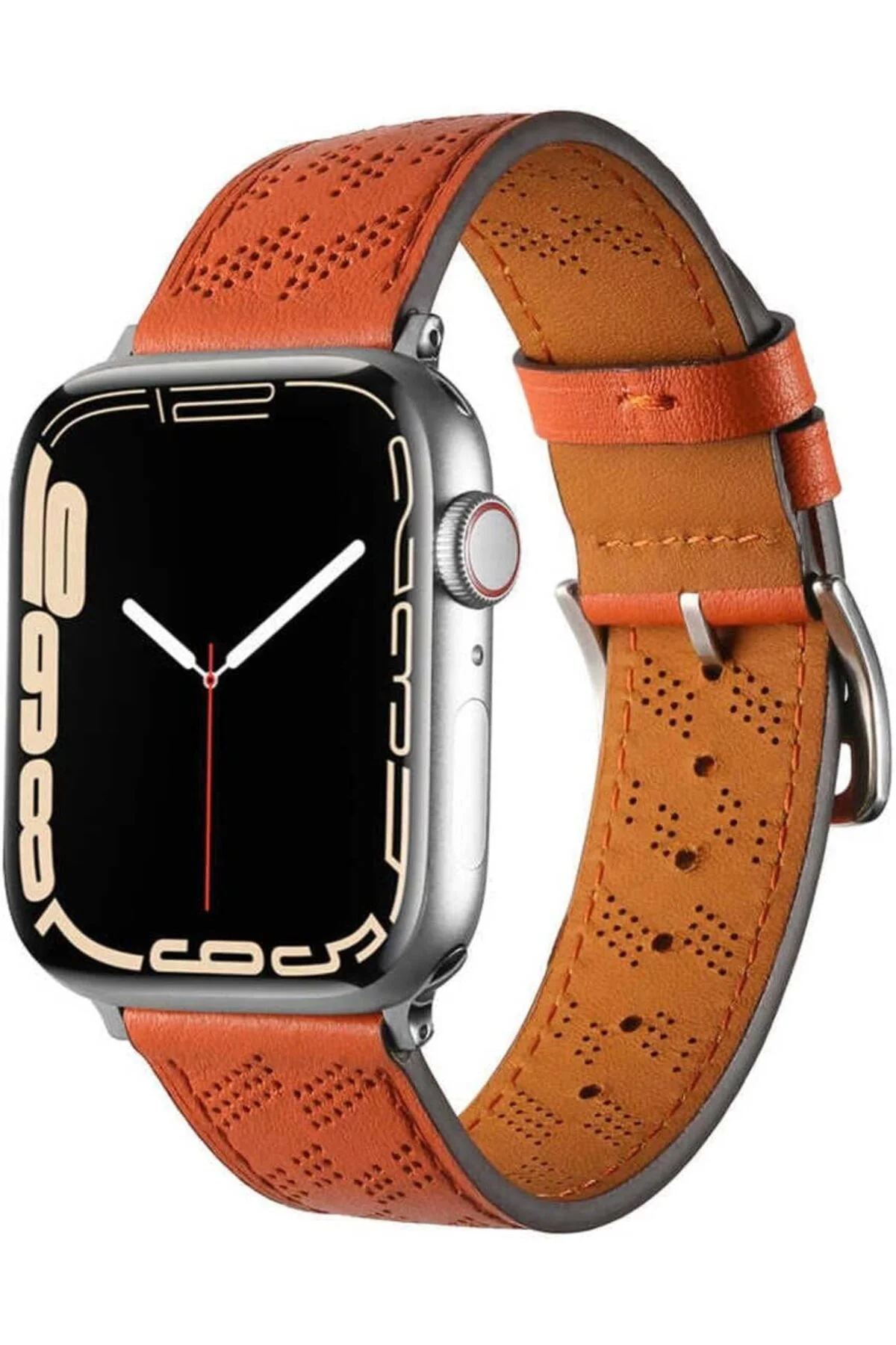 TTKTEKNOLOJİ 44mm İle Uyumlu KRD, 76 PU Deri Kordon Strap Kayış C