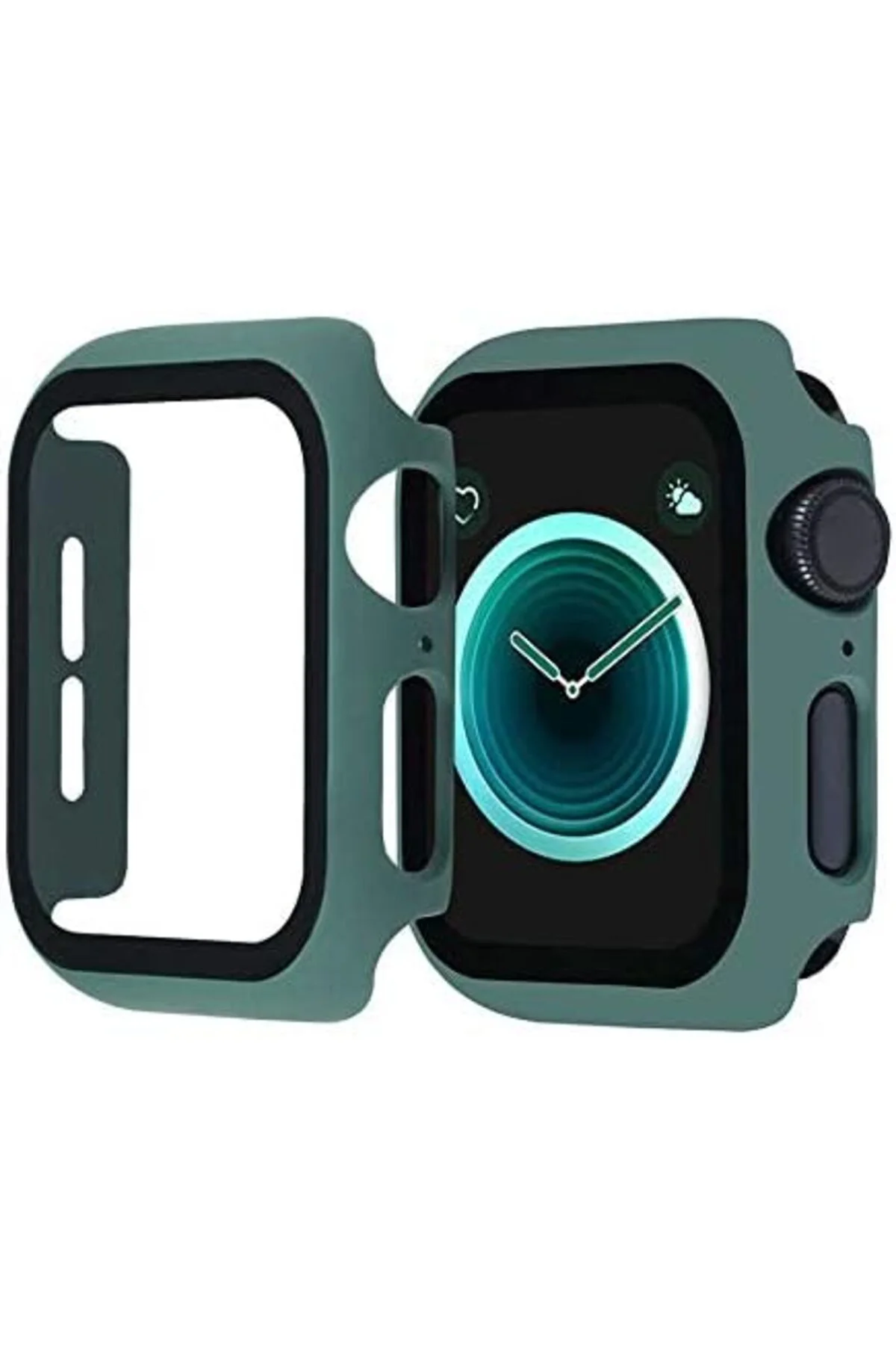 TTKTEKNOLOJİ 44mm ile uyumlu Full Kasa Korumalı Ekran Koruyucu Gü