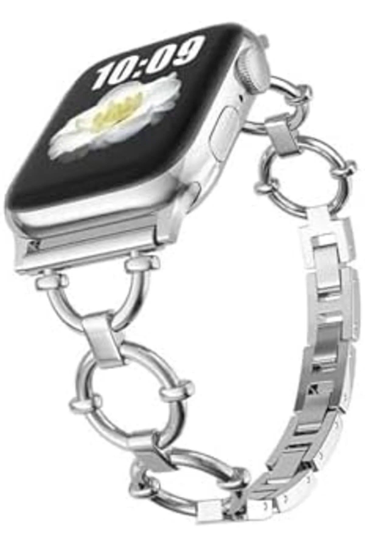 TTKTEKNOLOJİ 44mm İle Uyumlu KRD, 56 Metal Kordon, Gümüş TTKTEKNO