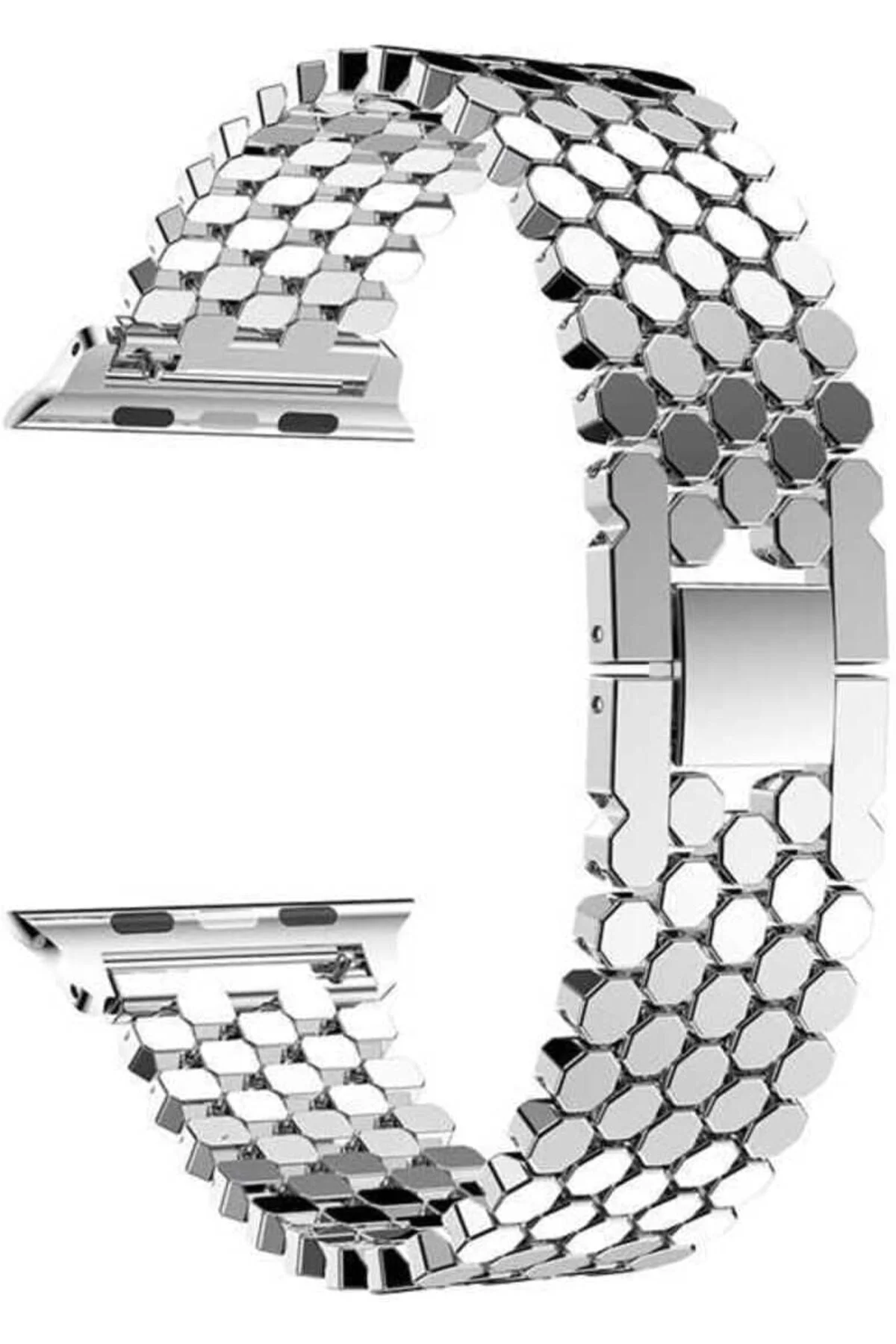 TTKTEKNOLOJİ 44mm İle Uyumlu KRD, 30 Metal Kordon, Gümüş TTKTEKNO