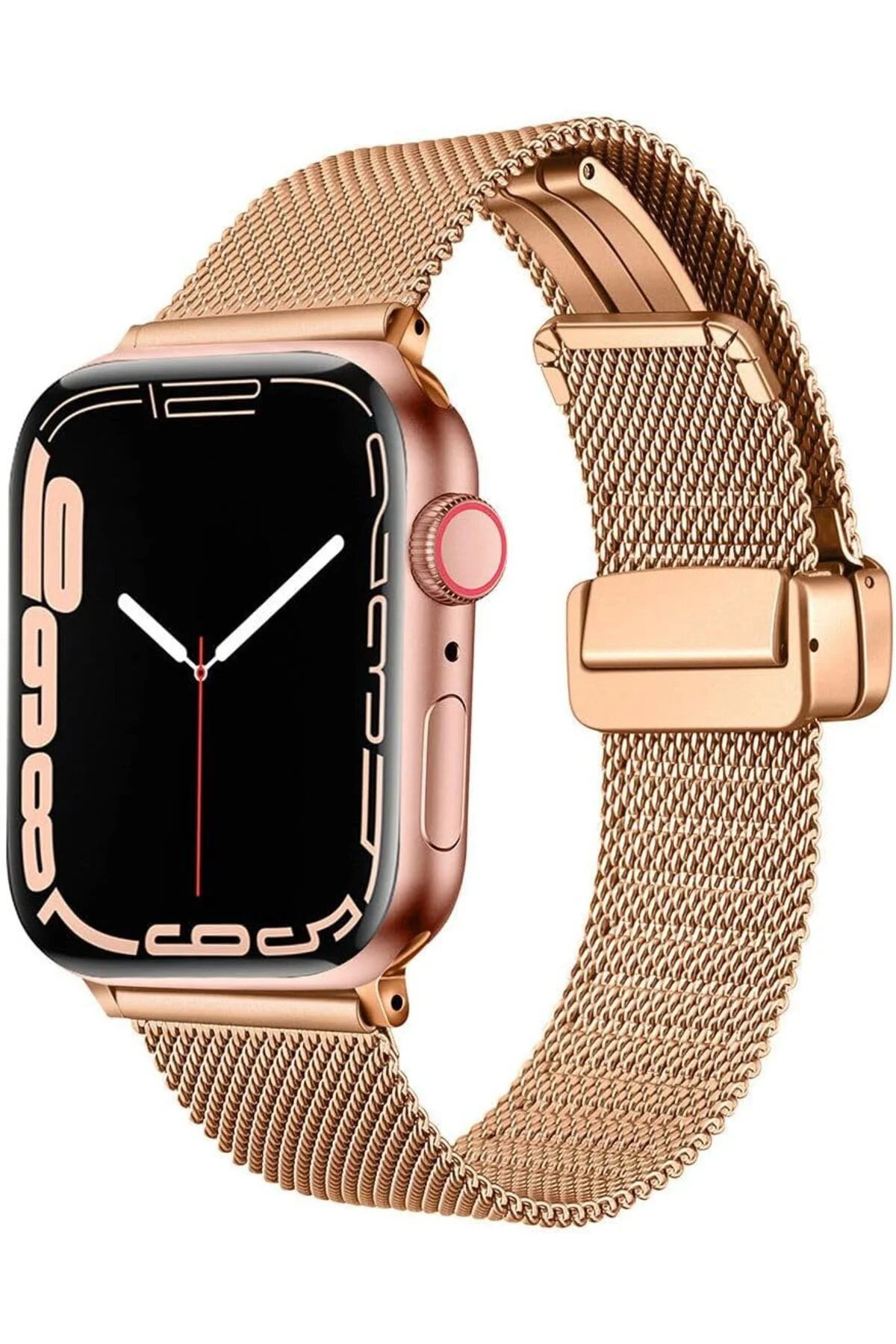 TTKTEKNOLOJİ 44mm İle Uyumlu KRD, 85 Metal Kordon, Rose TTKTEKNOL