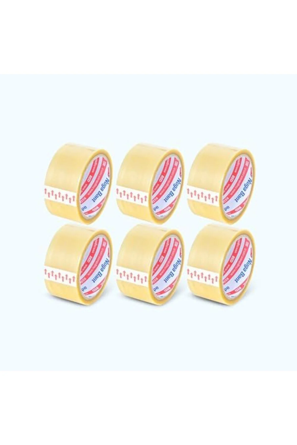 TTKTEKNOLOJİ 45 MM X 40 MT ŞEFFAF KOLİ BANDI HOTMELT RED 6 ADET K