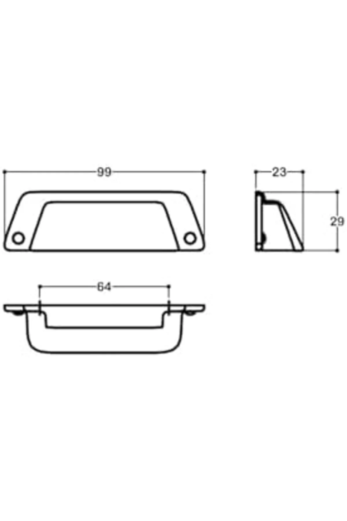 TTKTEKNOLOJİ 4529 Renk Tas Kulp 64 Mm KRK 395519