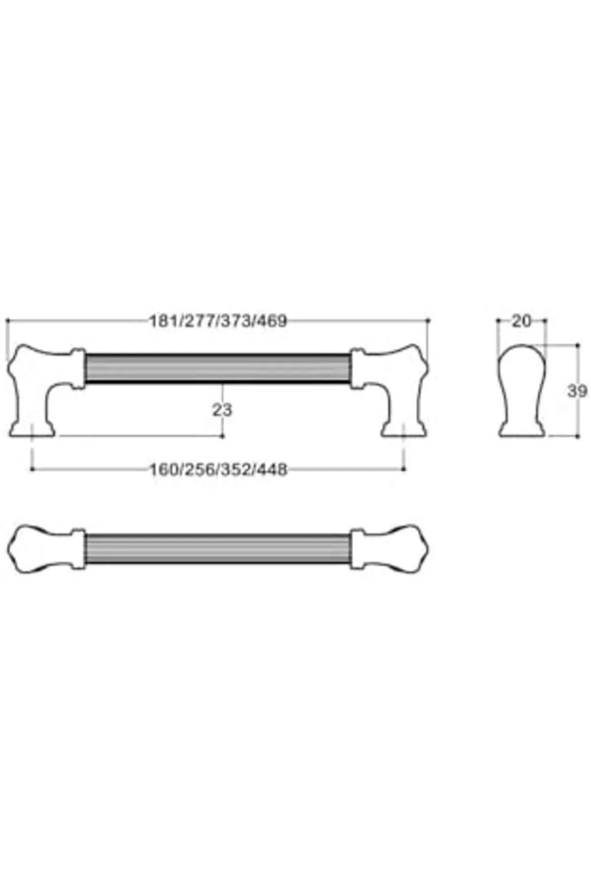 TTKTEKNOLOJİ 4640 Klasik Kulp Antik Renk 160 Mm KRK 395519