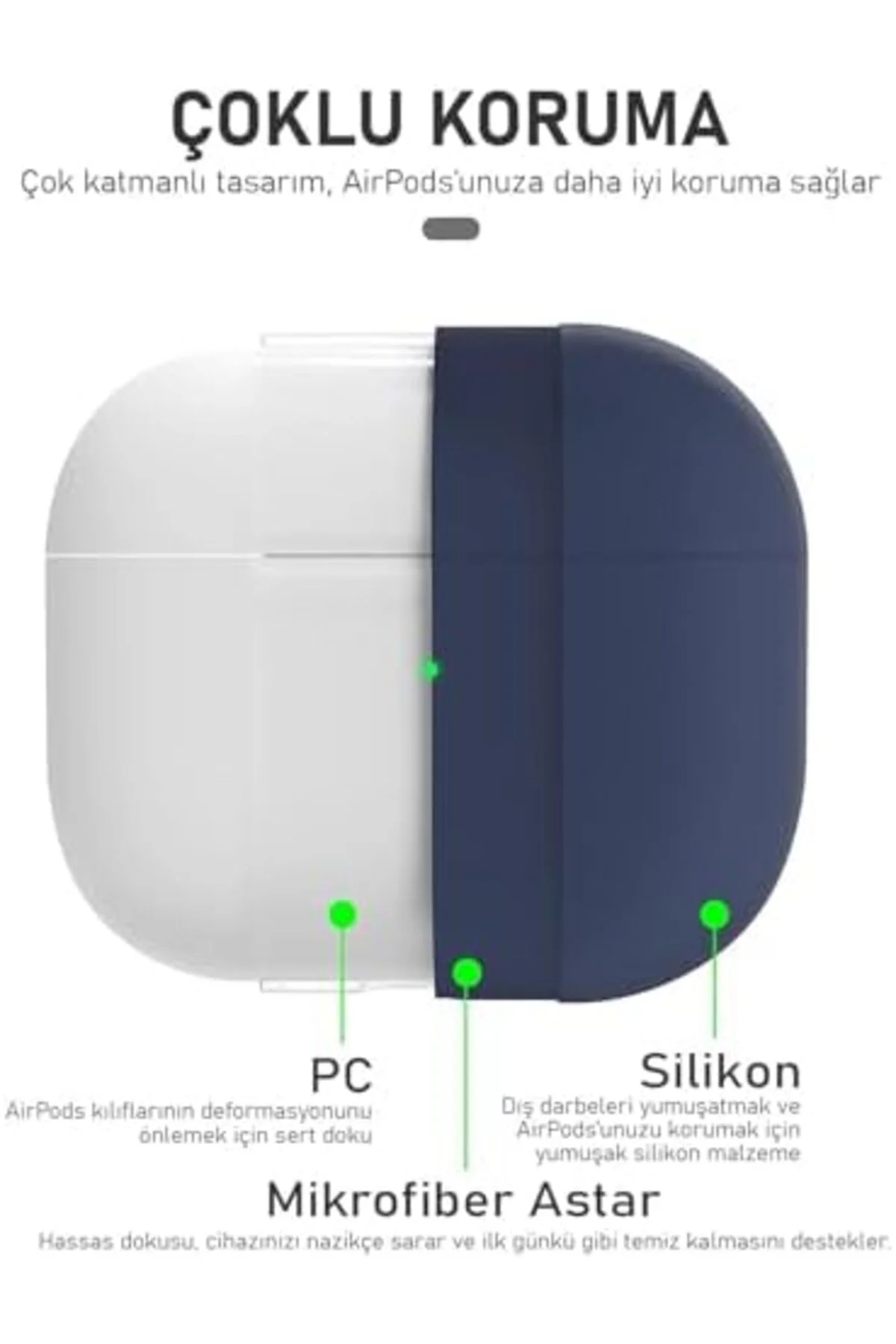TTKTEKNOLOJİ 4.Nesil/ANC Silicone Lansman Pembe [AirPods 4 ile Uy