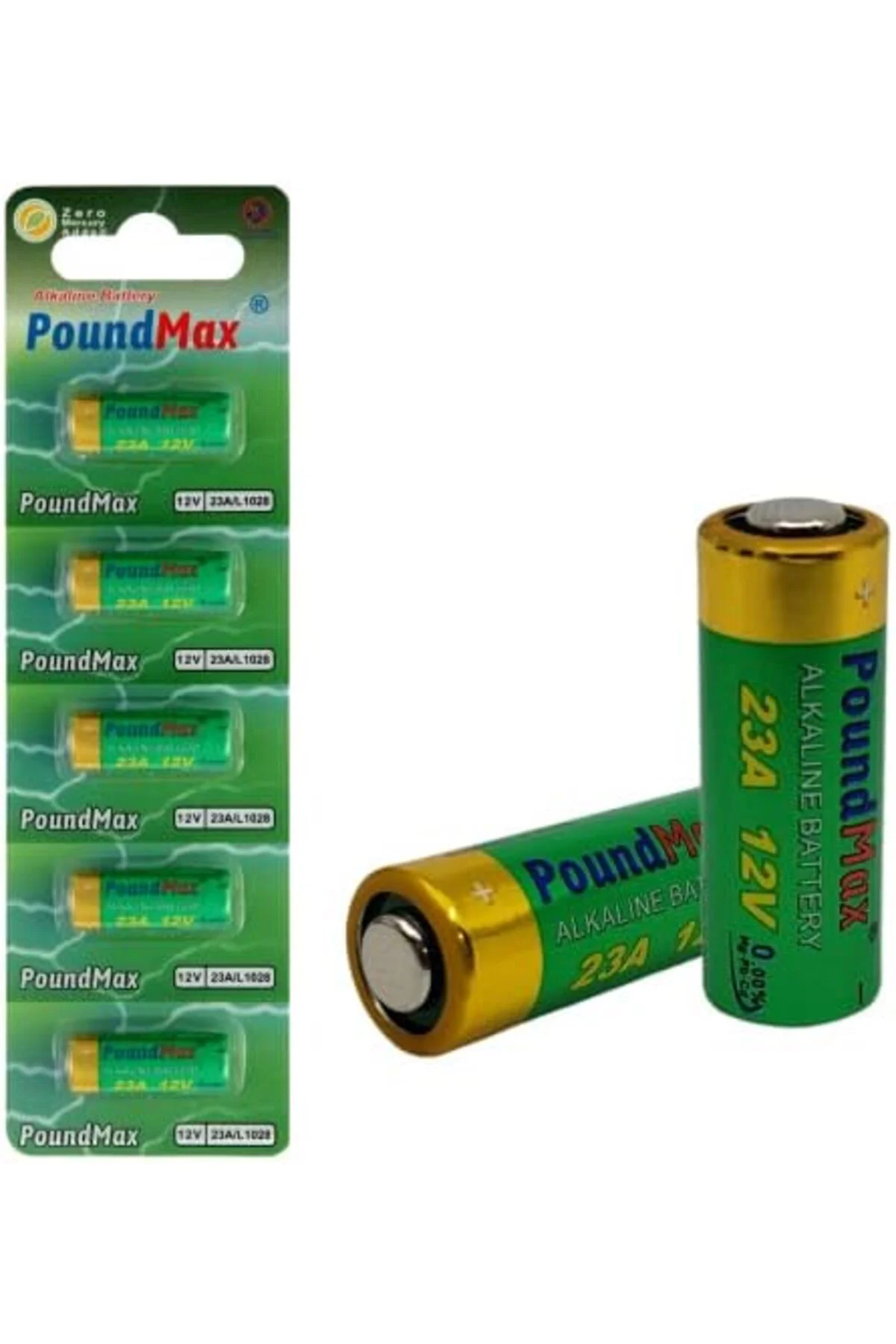 TTKTEKNOLOJİ 5 adet 23A 12 V alkali pil, 23AE, A23, LRV08, MN21, 
