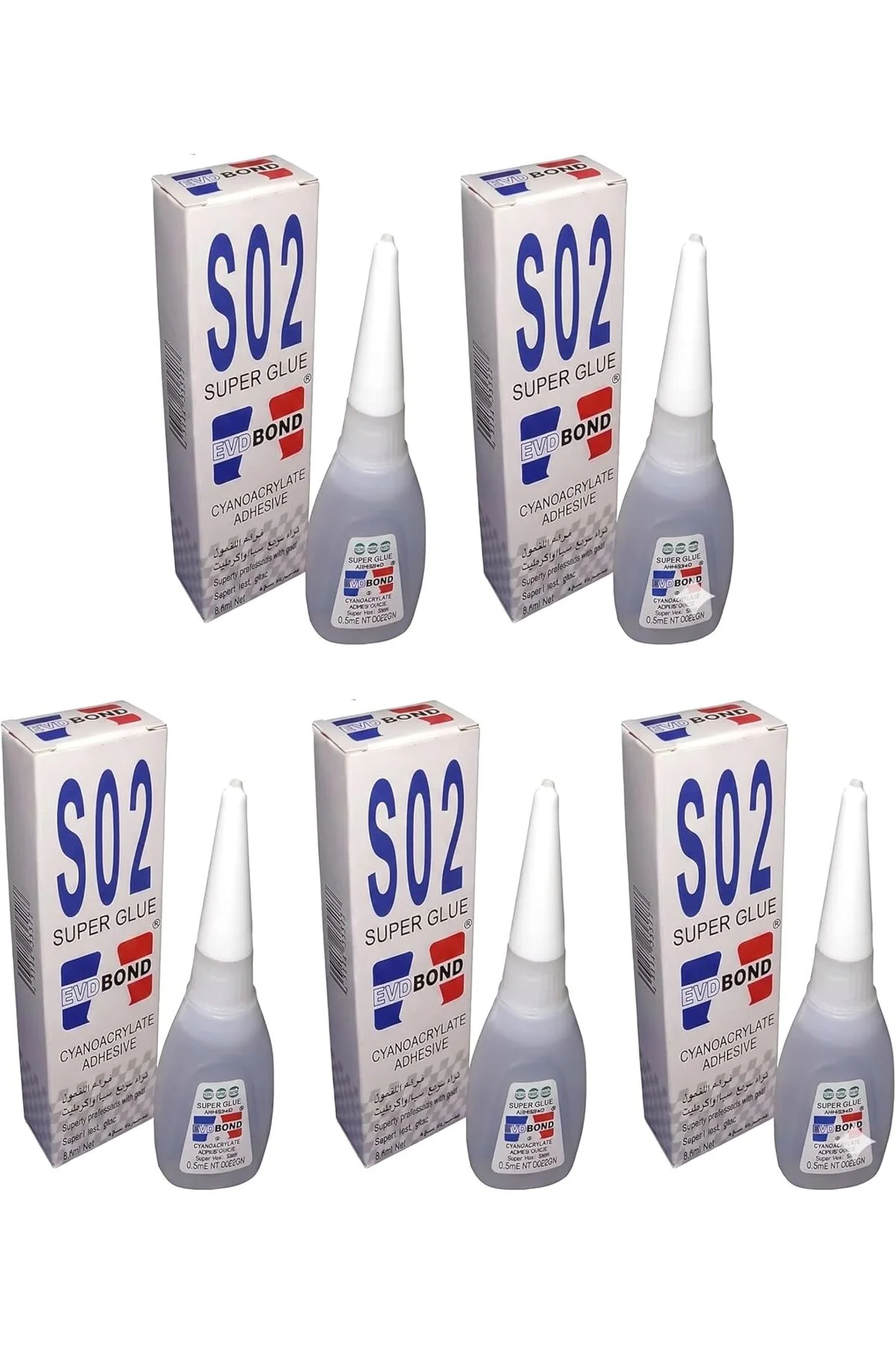 TTKTEKNOLOJİ 5 Adet S02 Yapıştırıcı (20 Gr) - Hızlı Kuruyan Çok A