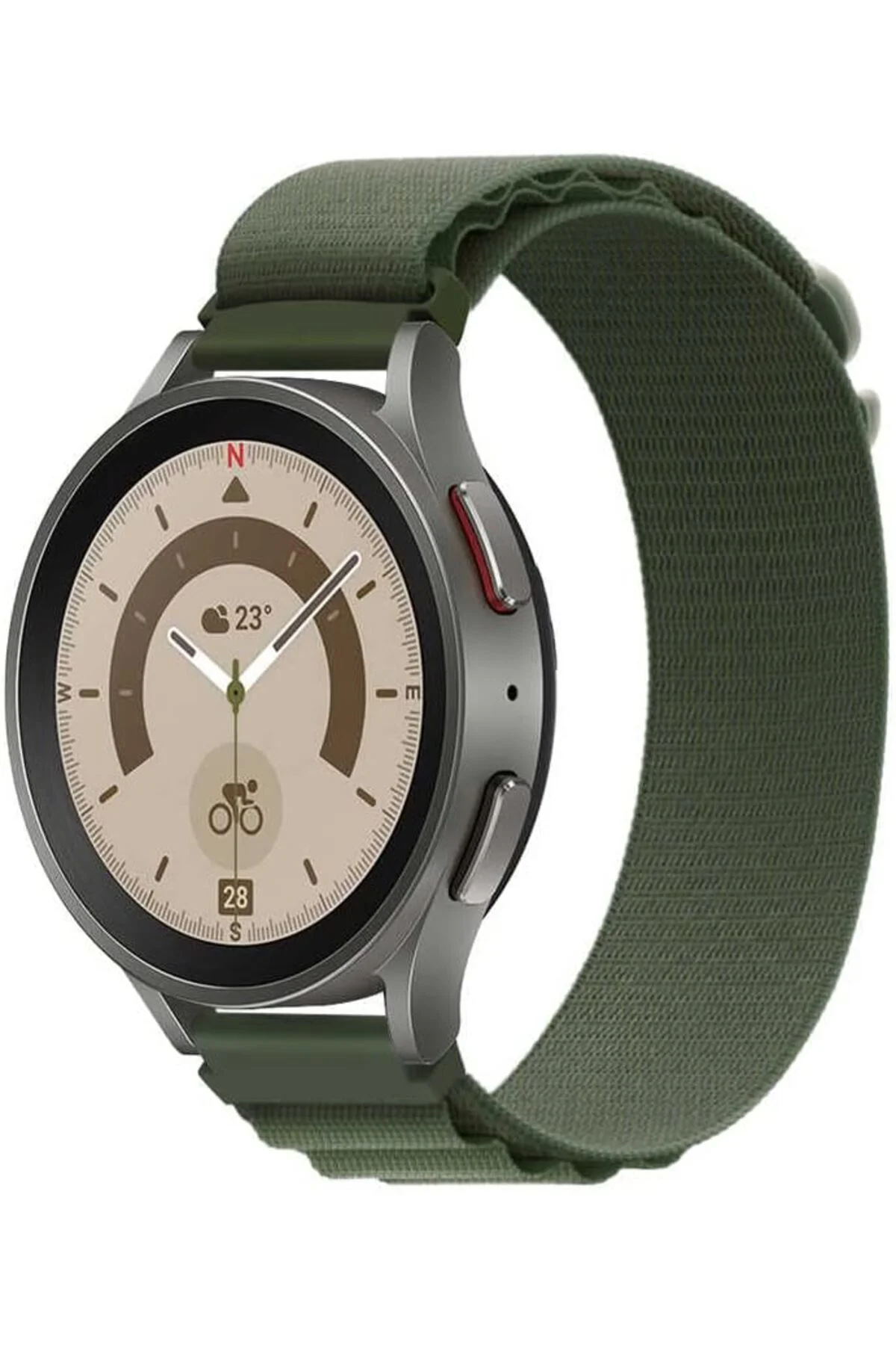 TTKTEKNOLOJİ 5 ile Uyumlu CNS KRD-74 22mm Hasır Kordon - Beyaz TT