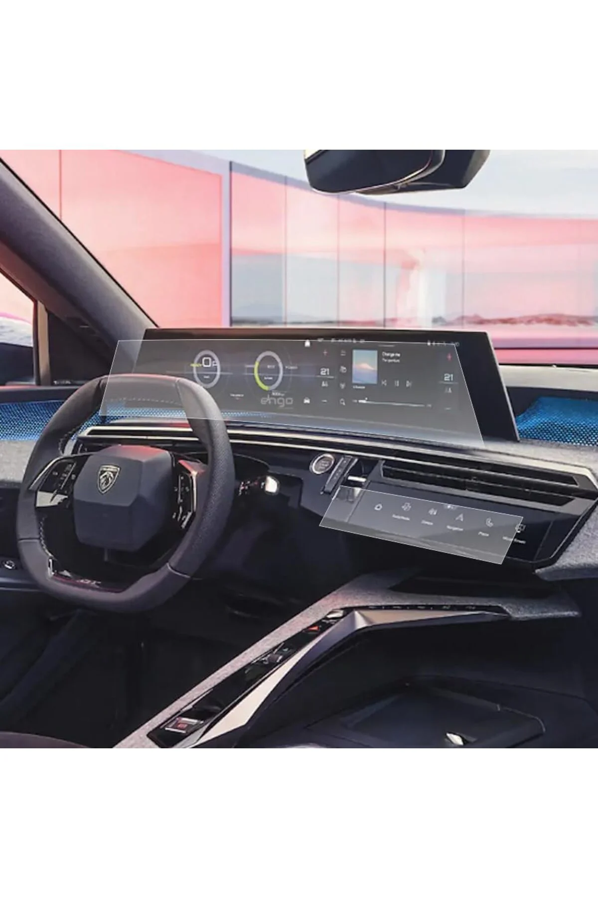 TTKTEKNOLOJİ 5008 GT Mat Ekran Koruyucu 21 inç i-Cockpit ve Klima