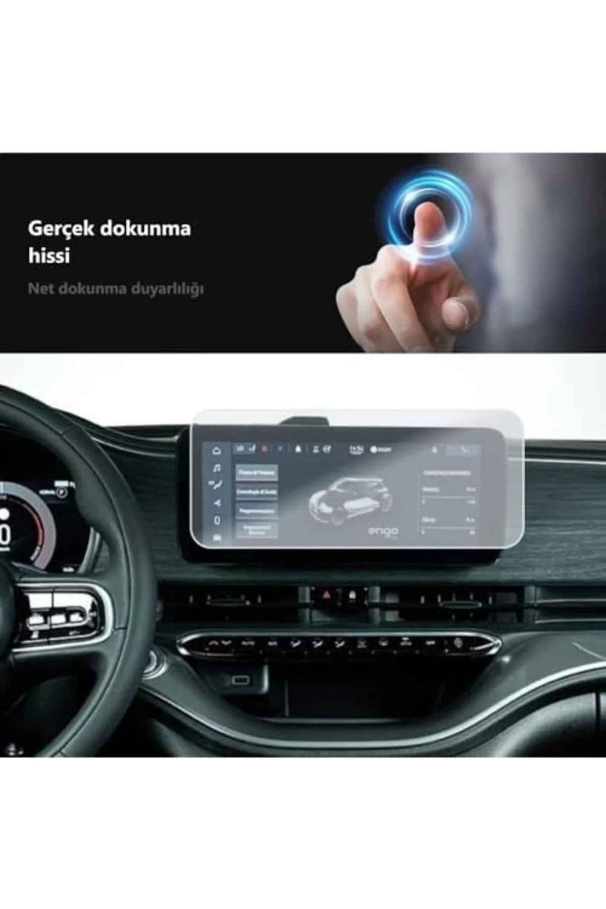 TTKTEKNOLOJİ 500e Elektrikli ile Uyumlu Mat Ekran Koruyucu 10.25 