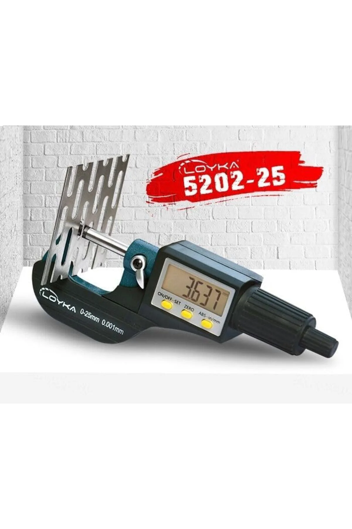 TTKTEKNOLOJİ 5202-25 Dijital Hassas Mikrometre 0-25 mm KRK 395519