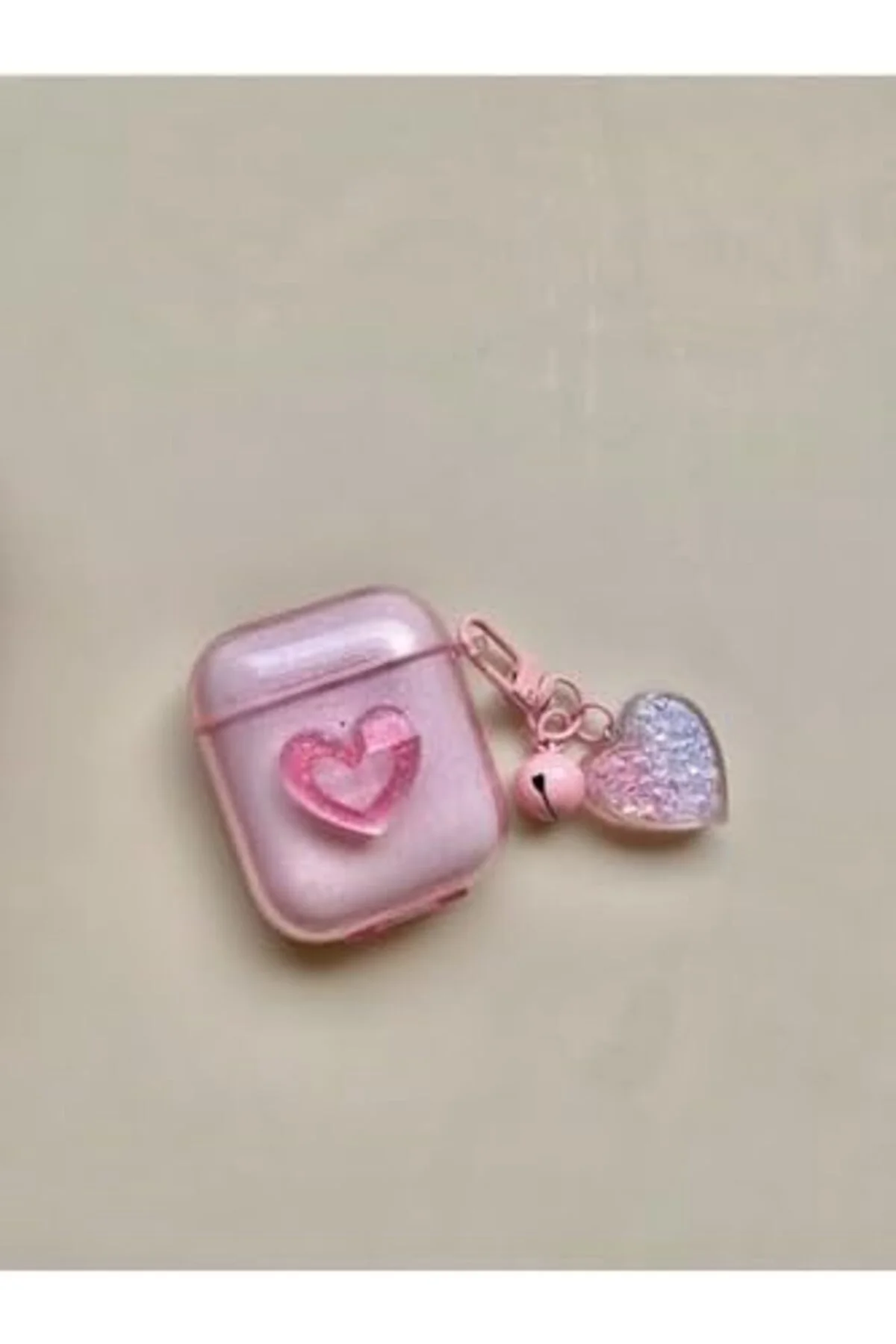TTKTEKNOLOJİ (5210) Pembe Kalpli Kulaklık Kılıfı 1. Nesil Kalpli TTKTEKNOLOJİ (5210) Pembe Kalpli Kulaklık Kılıfı 1. Nesil Kalpli