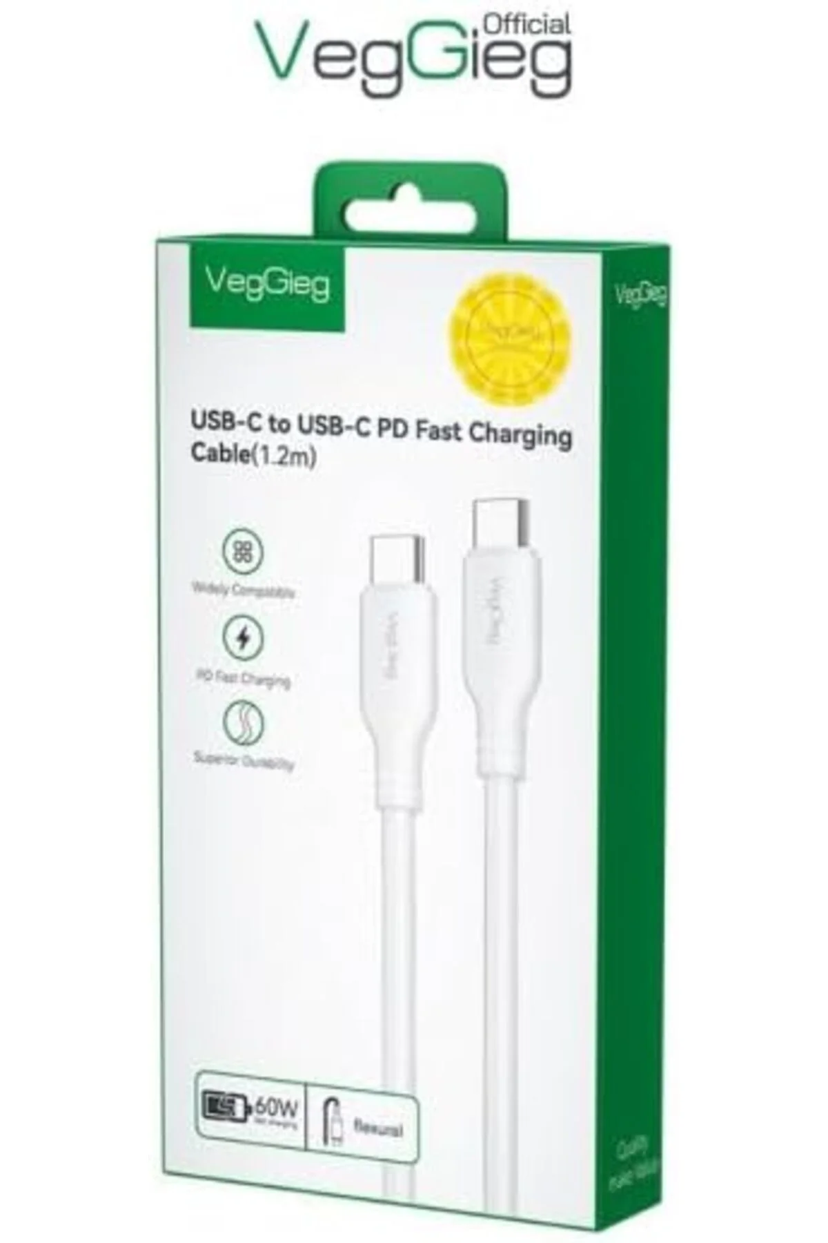 TTKTEKNOLOJİ 60W Type-C to Type-C Hızlı Şarj ve Data Kablosu 1.2 TTKTEKNOLOJİ 60W Type-C to Type-C Hızlı Şarj ve Data Kablosu 1.2