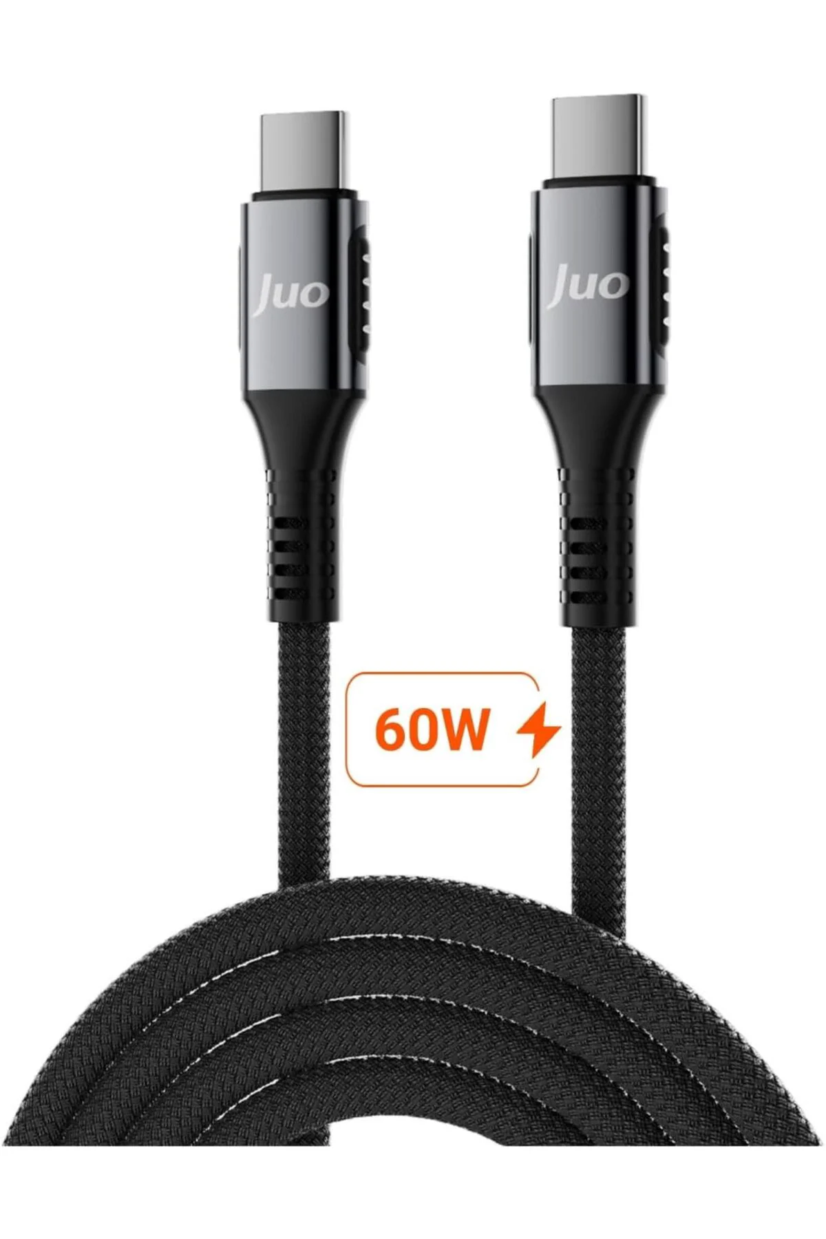 TTKTEKNOLOJİ 60W USB Type-C to Type-C Örgülü PD Hızlı Şarj ve Dat TTKTEKNOLOJİ 60W USB Type-C to Type-C Örgülü PD Hızlı Şarj ve Dat