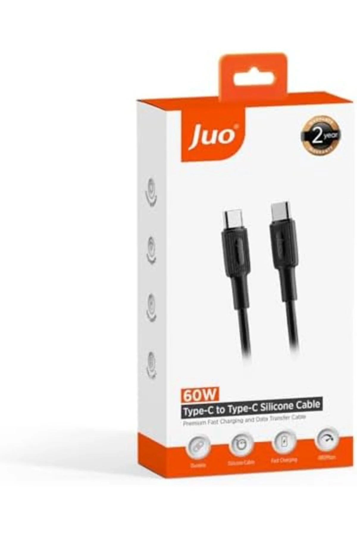 TTKTEKNOLOJİ 60W USB Type-C to Type-C Silikon Hızlı Şarj ve Data 