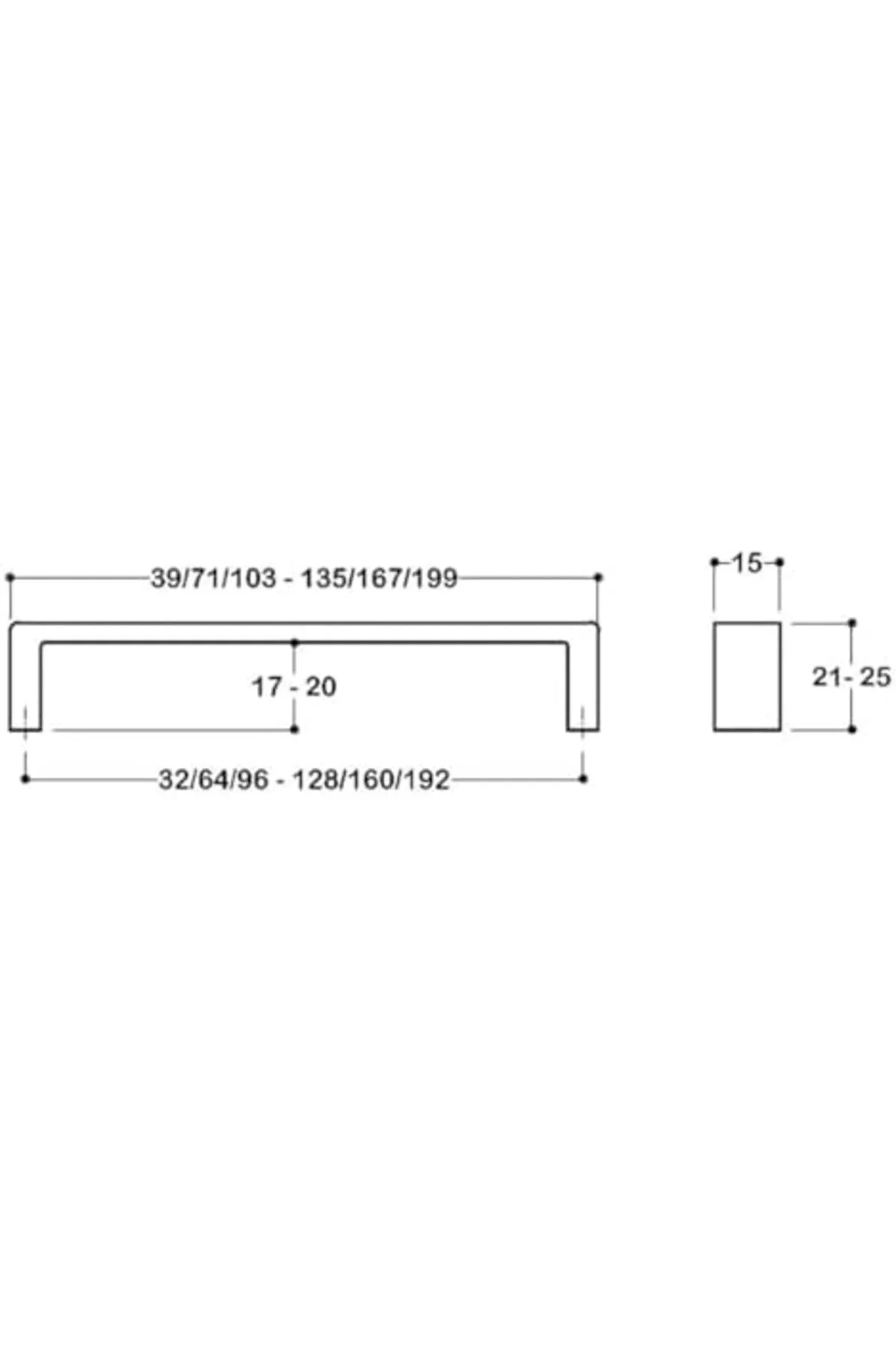 TTKTEKNOLOJİ 6250 Modern Kulp Krom Renk 160 Mm KRK 395519
