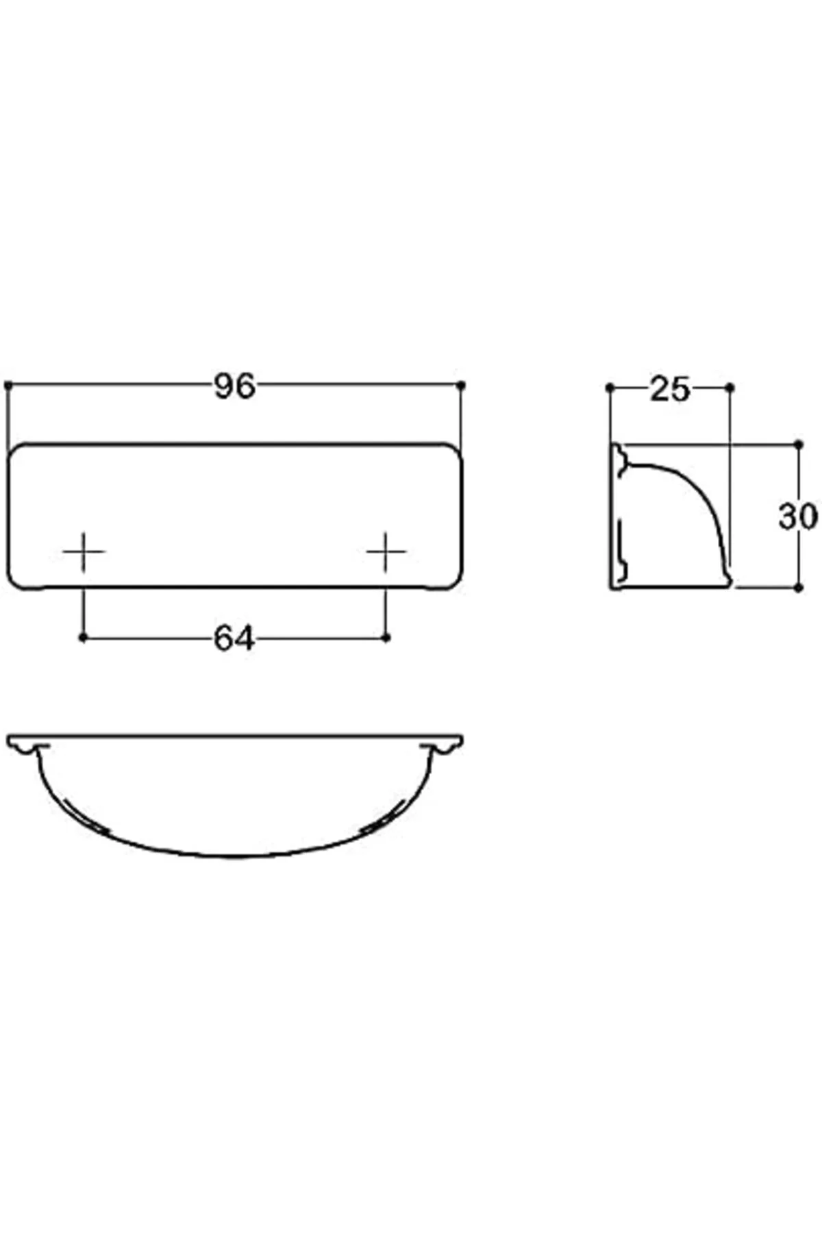 TTKTEKNOLOJİ 64 mm antik rengi tas Kulp KRK 395519