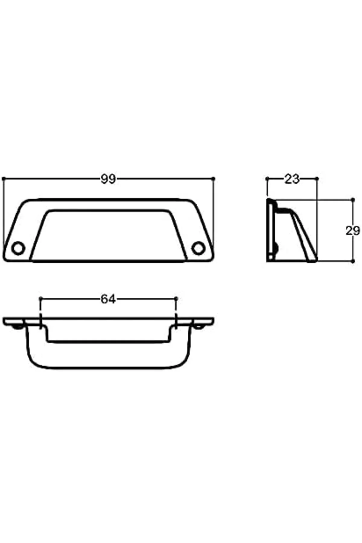 TTKTEKNOLOJİ 64 mm altın rengi tas Kulp KRK 395519