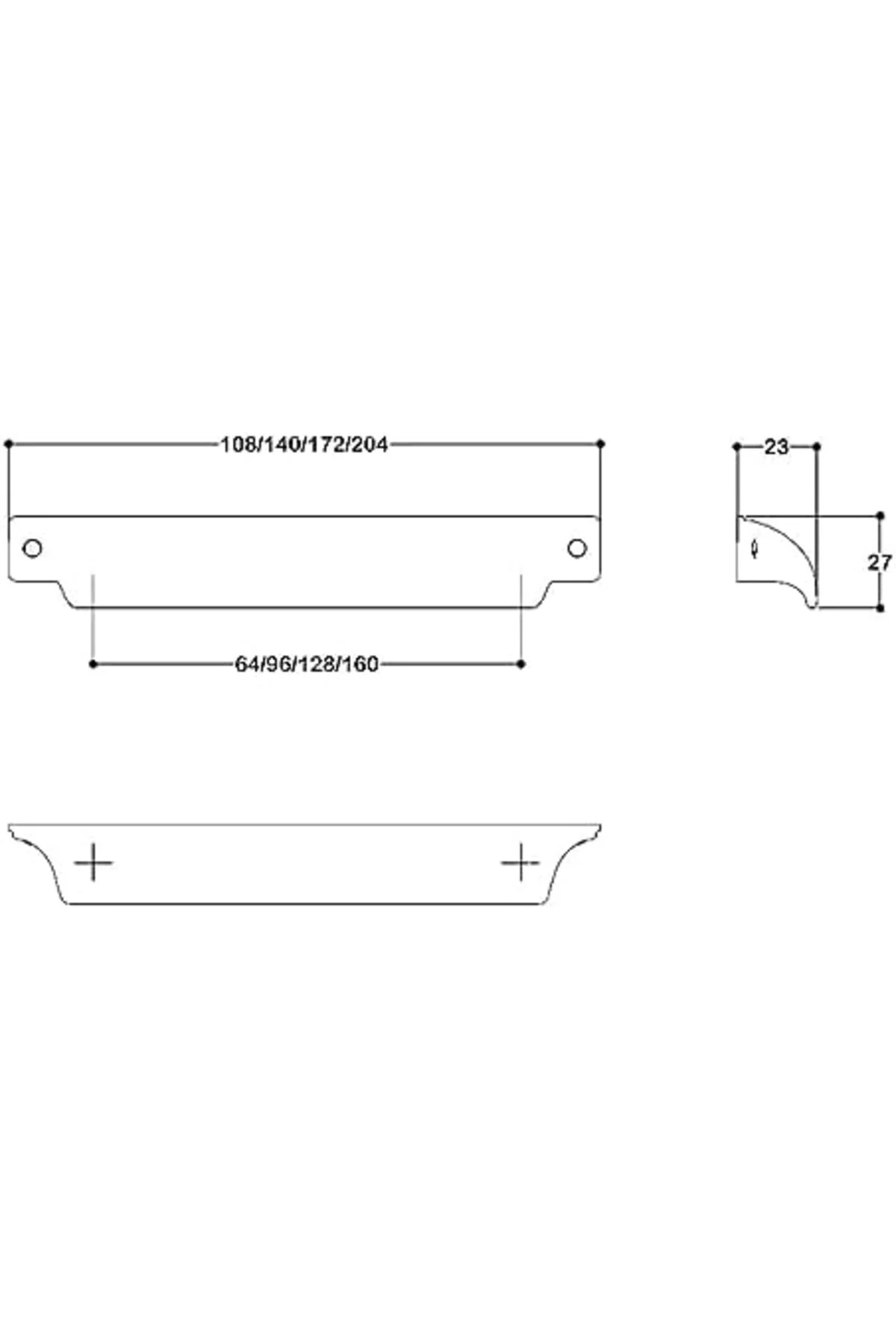 TTKTEKNOLOJİ 64 mm antik rengi tas Kulp KRK 395519